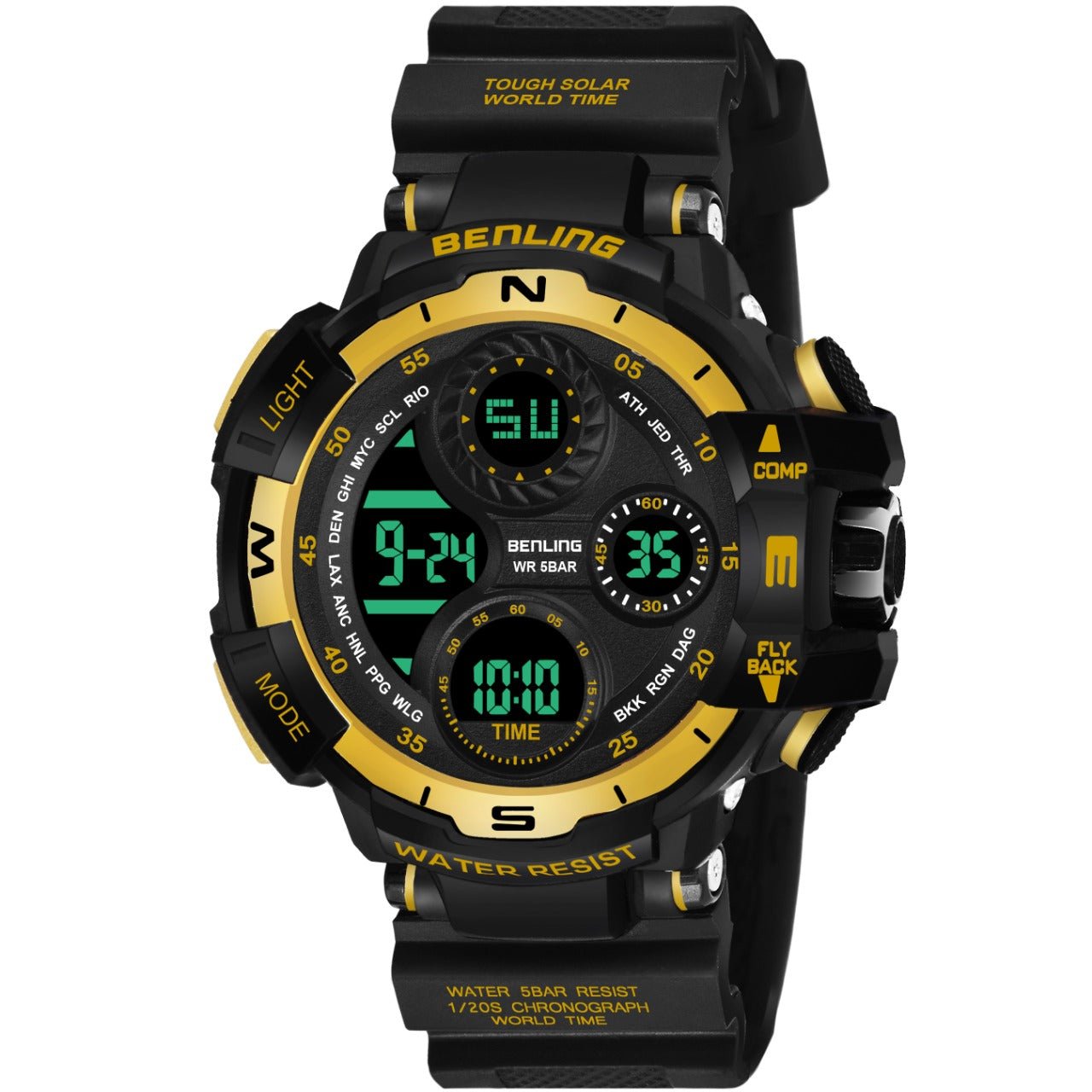 Multifunctional Digital Watch with Stopwatch | Calendar | Alarm | Sports | Backlight | 6062