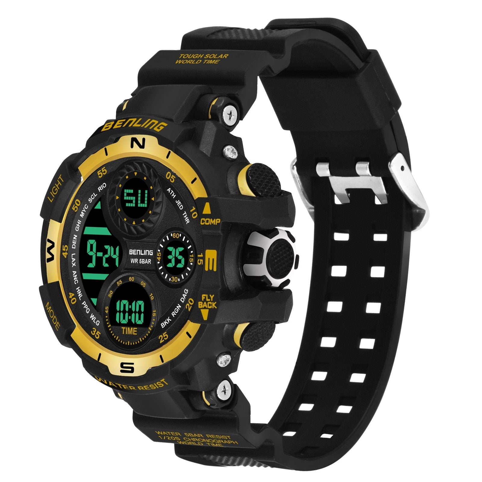 Multifunctional Digital Watch with Stopwatch | Calendar | Alarm | Sports | Backlight | 6062