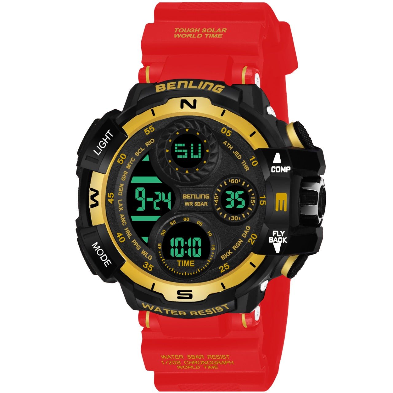 Multifunctional Digital Watch with Stopwatch | Calendar | Alarm | Sports | Backlight | 6062