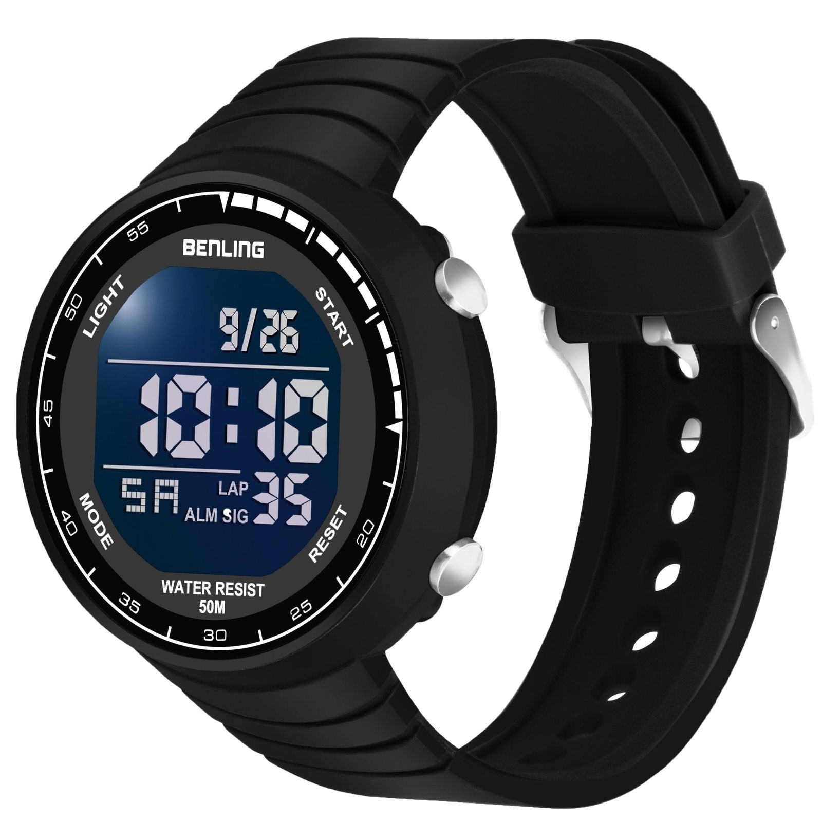 Multifunctional Digital Watch with Stopwatch Calender Alarm Spor Benling
