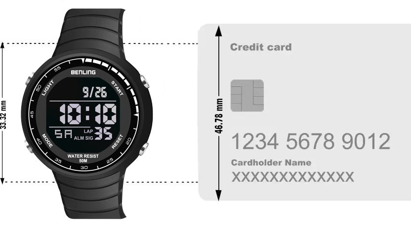 Multifunctional Digital Watch with Stopwatch | Calender | Alarm | Sports – Formal Casual Wear | 6061