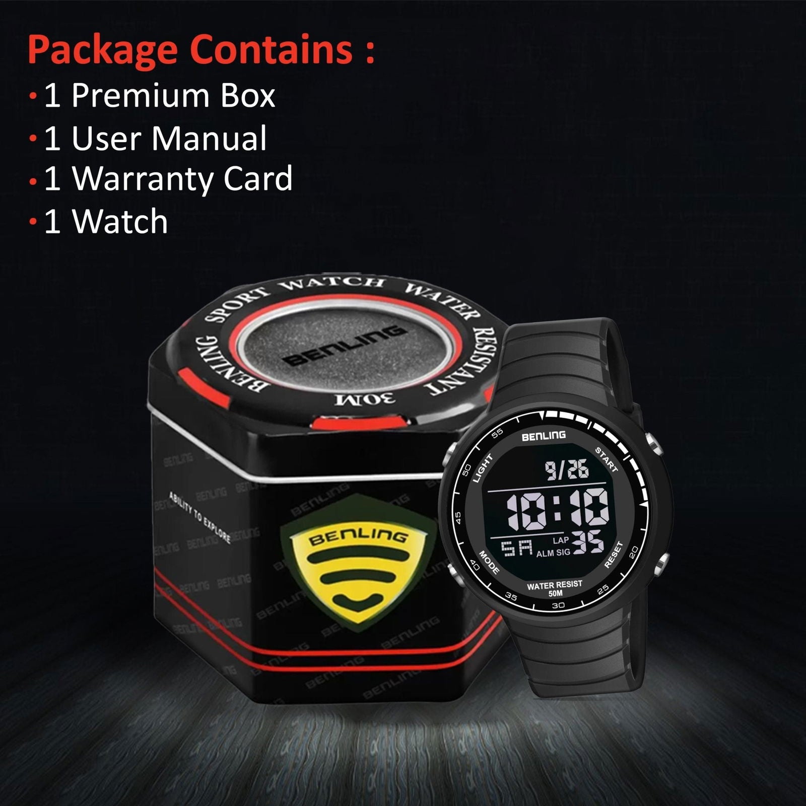 Multifunctional Digital Watch with Stopwatch | Calender | Alarm | Sports – Formal Casual Wear | 6061