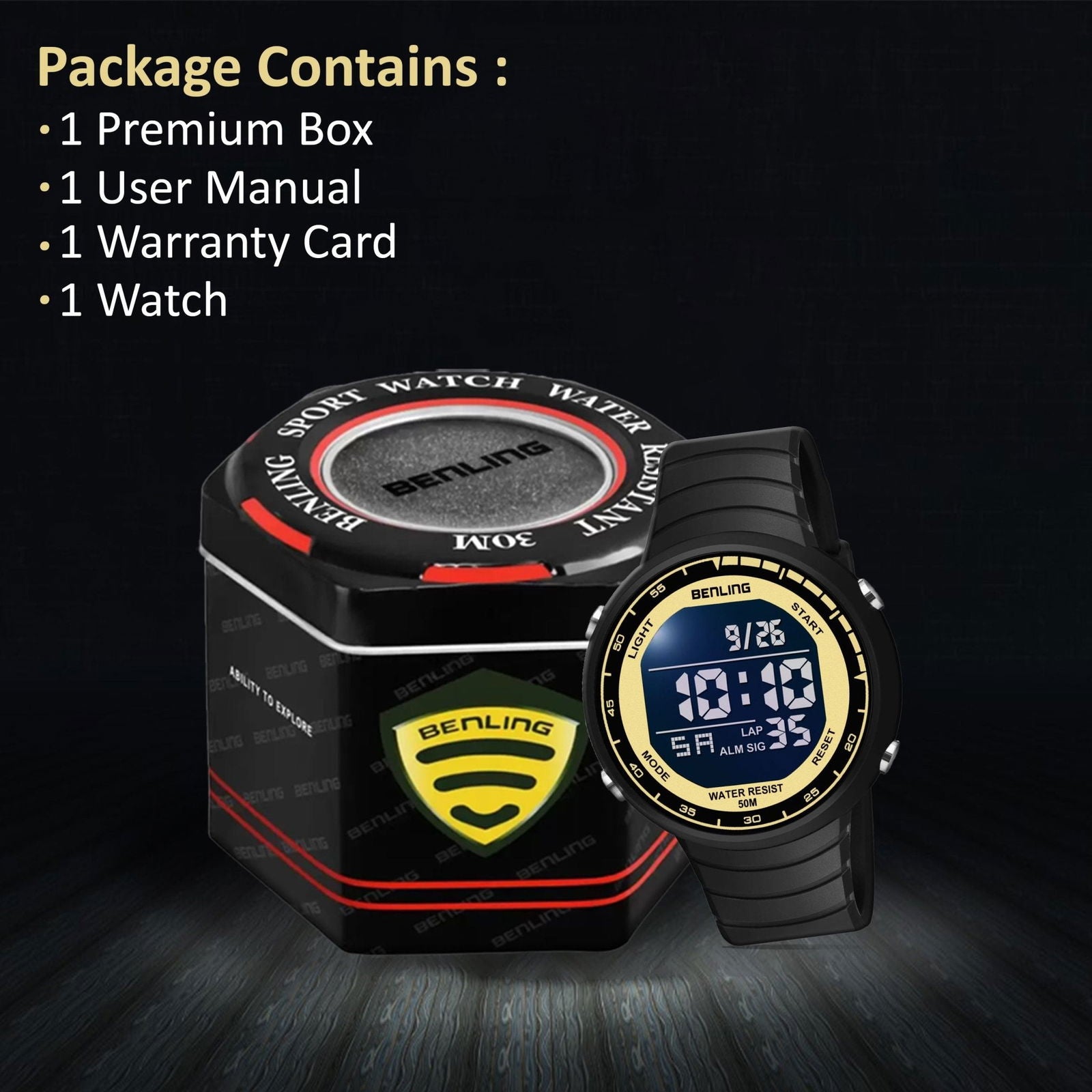 Multifunctional Digital Watch with Stopwatch | Calender | Alarm | Sports – Formal Casual Wear | 6061