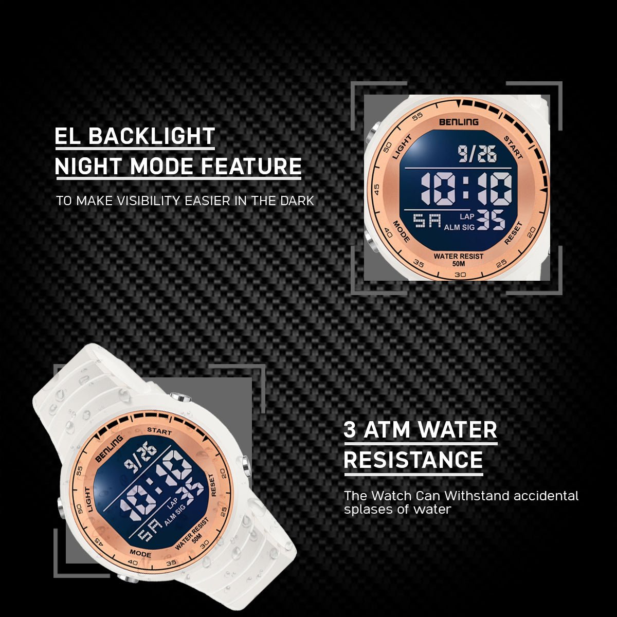 Multifunctional Digital Watch with Stopwatch | Calender | Alarm | Sports – Formal Casual Wear | 6061