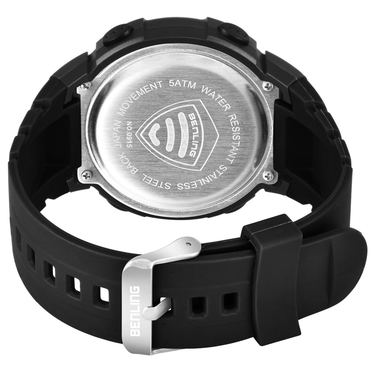 Multifunctional Digital Watches for Men | Waterproof | Calendar | Day Date Function | 6050 - Benling