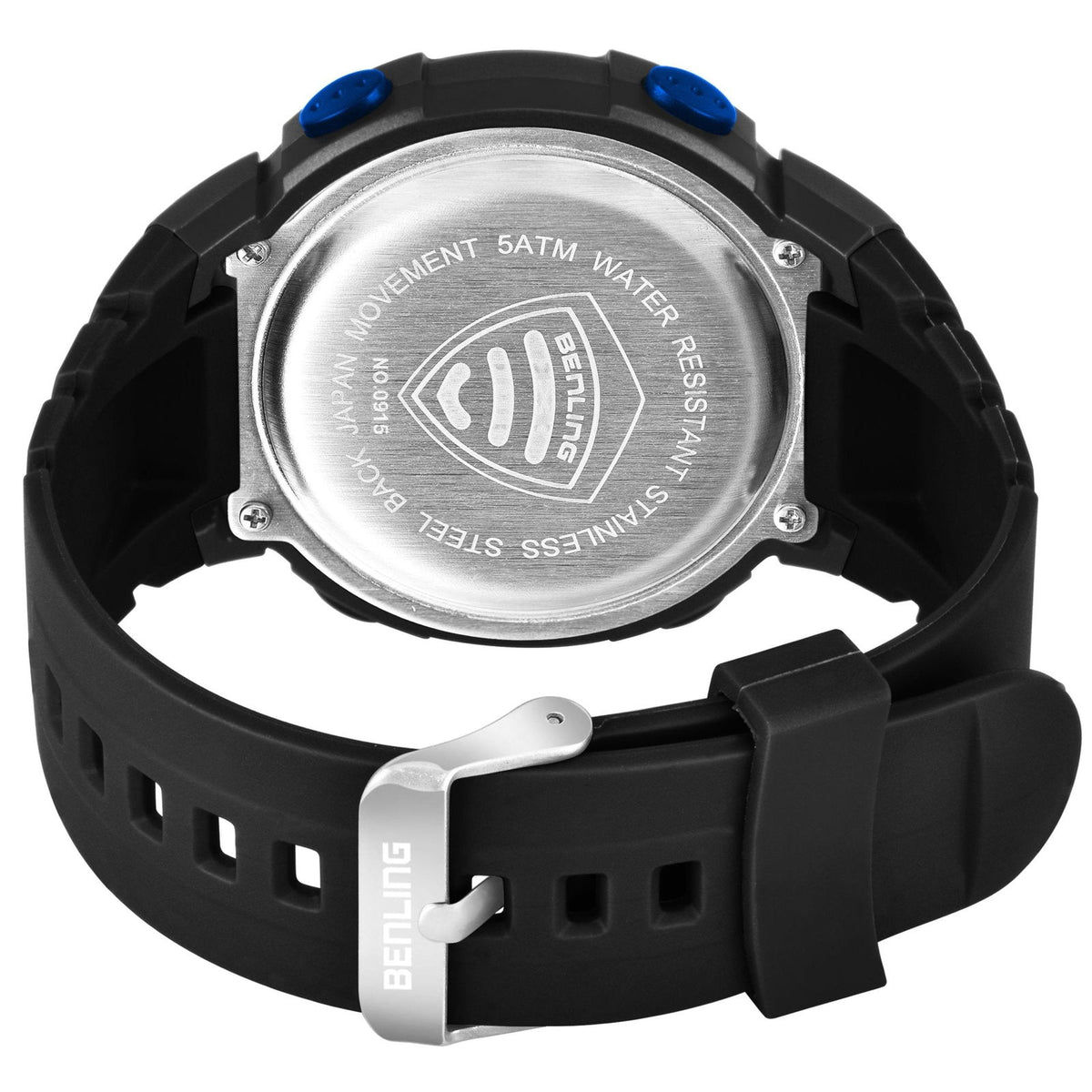Multifunctional Digital Watches for Men | Waterproof | Calendar | Day Date Function | 6050 - Benling