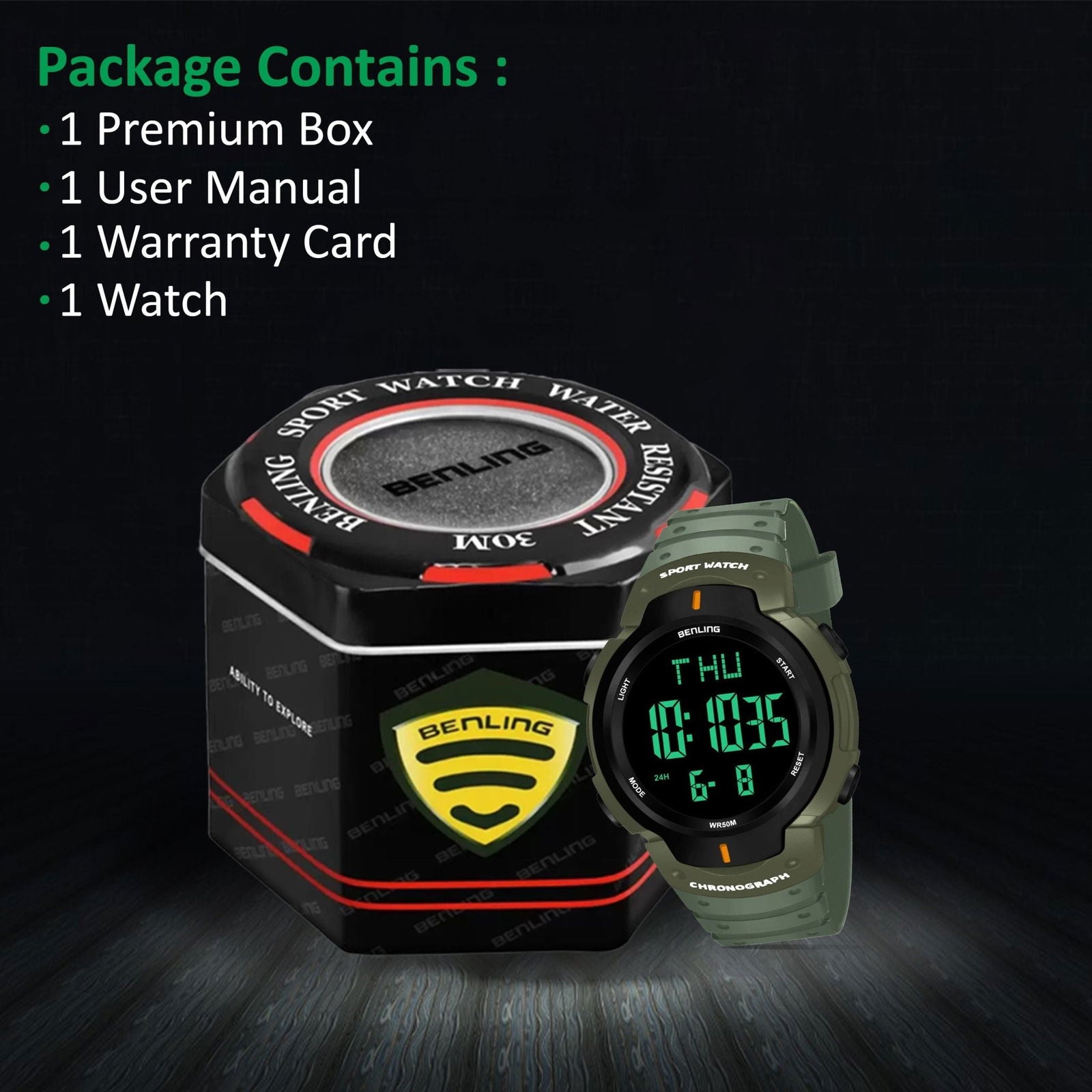 Multifunctional Digital Watches for Men | Waterproof | Calendar | Day Date Function | 6050