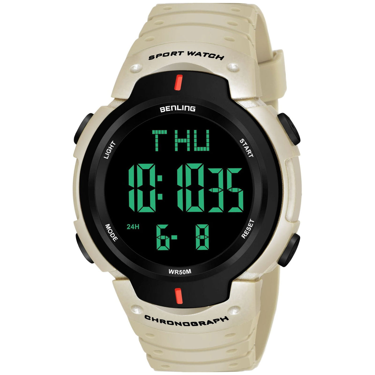 Multifunctional Digital Watches for Men | Waterproof | Calendar | Day Date Function | 6050 - Benling