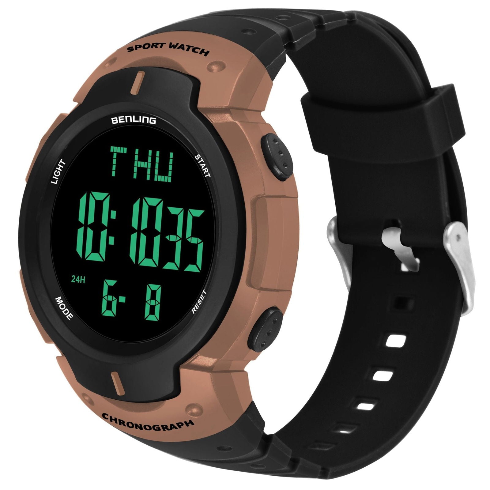Multifunctional Digital Watches for Men Waterproof Calendar Day Benling