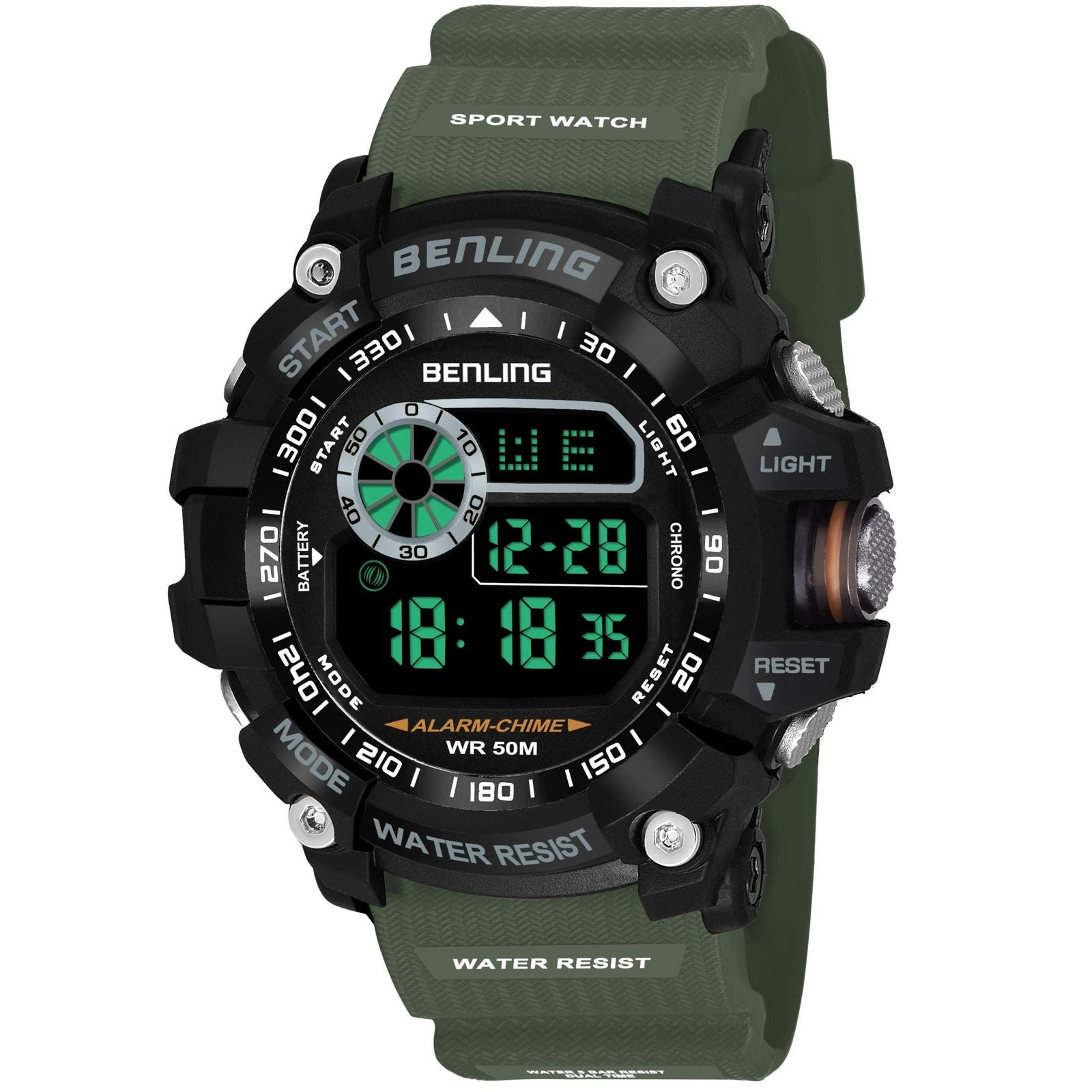 Multifunctional LED Digital Watch with Stopwatch-6064 – Benling