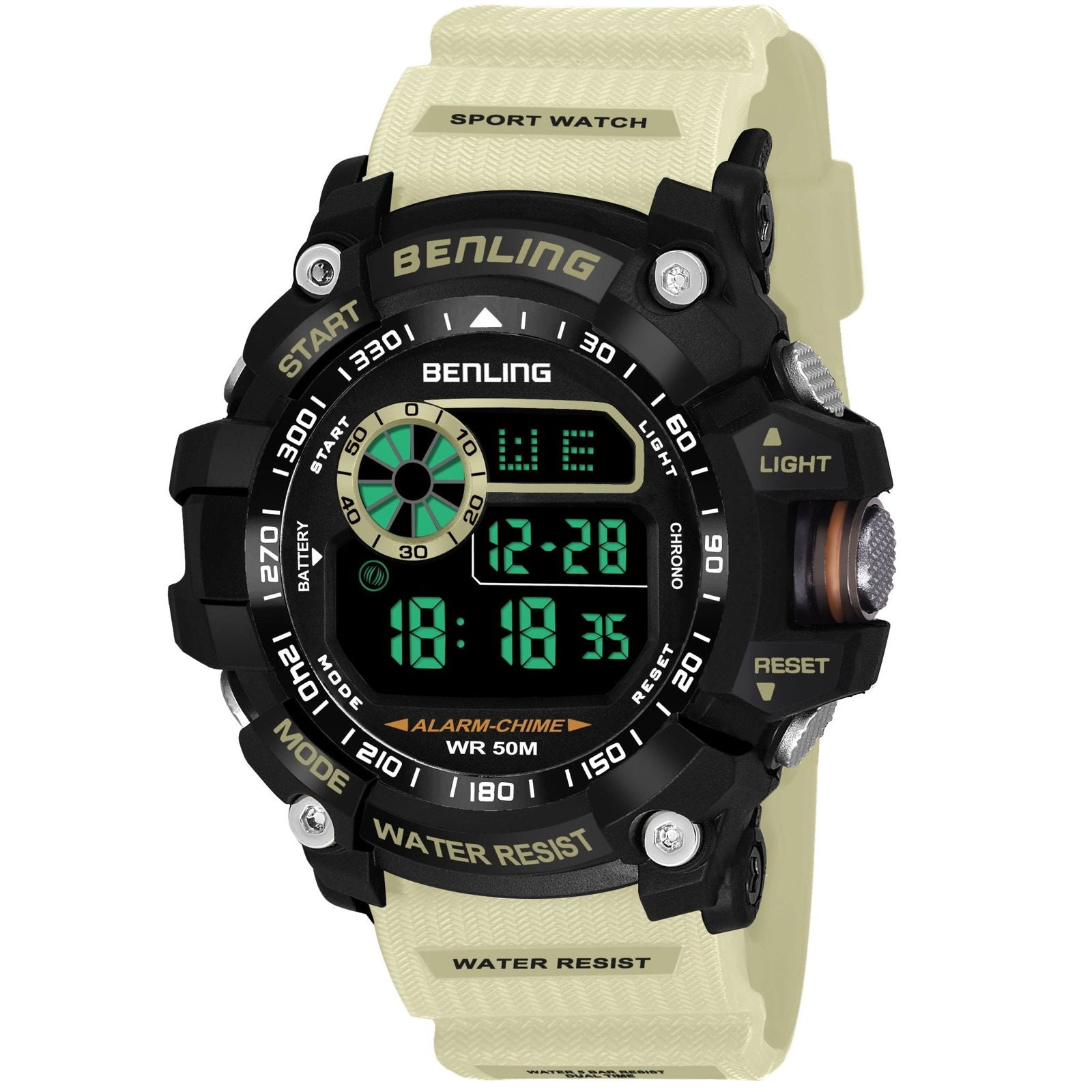 Multifunctional LED Digital Watch with Stopwatch-6064