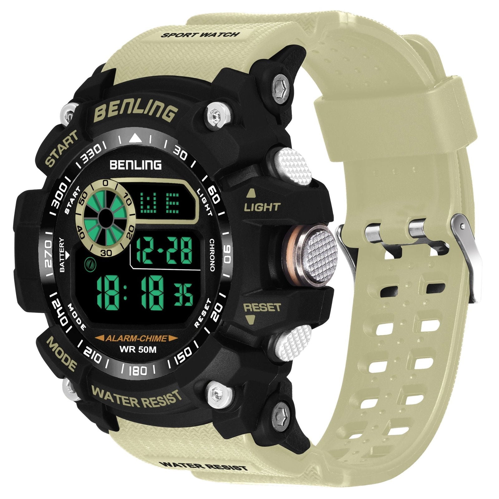 Multifunctional LED Digital Watch with Stopwatch-6064