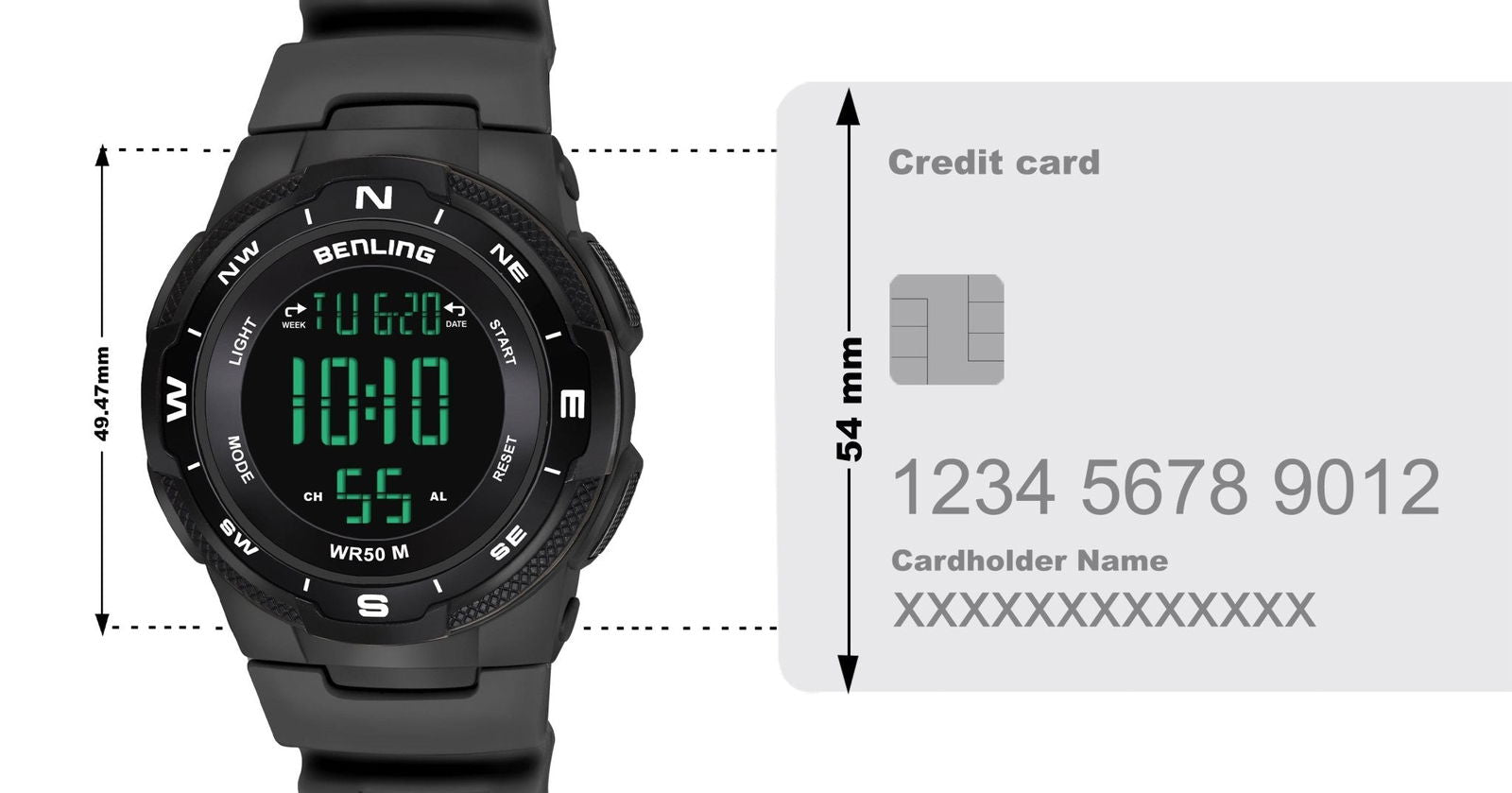 Rugged Digital Watch with Stopwatch Calendar Alarm | Sports- Formal Casual Wear | Rugged Digital Watch | 6052