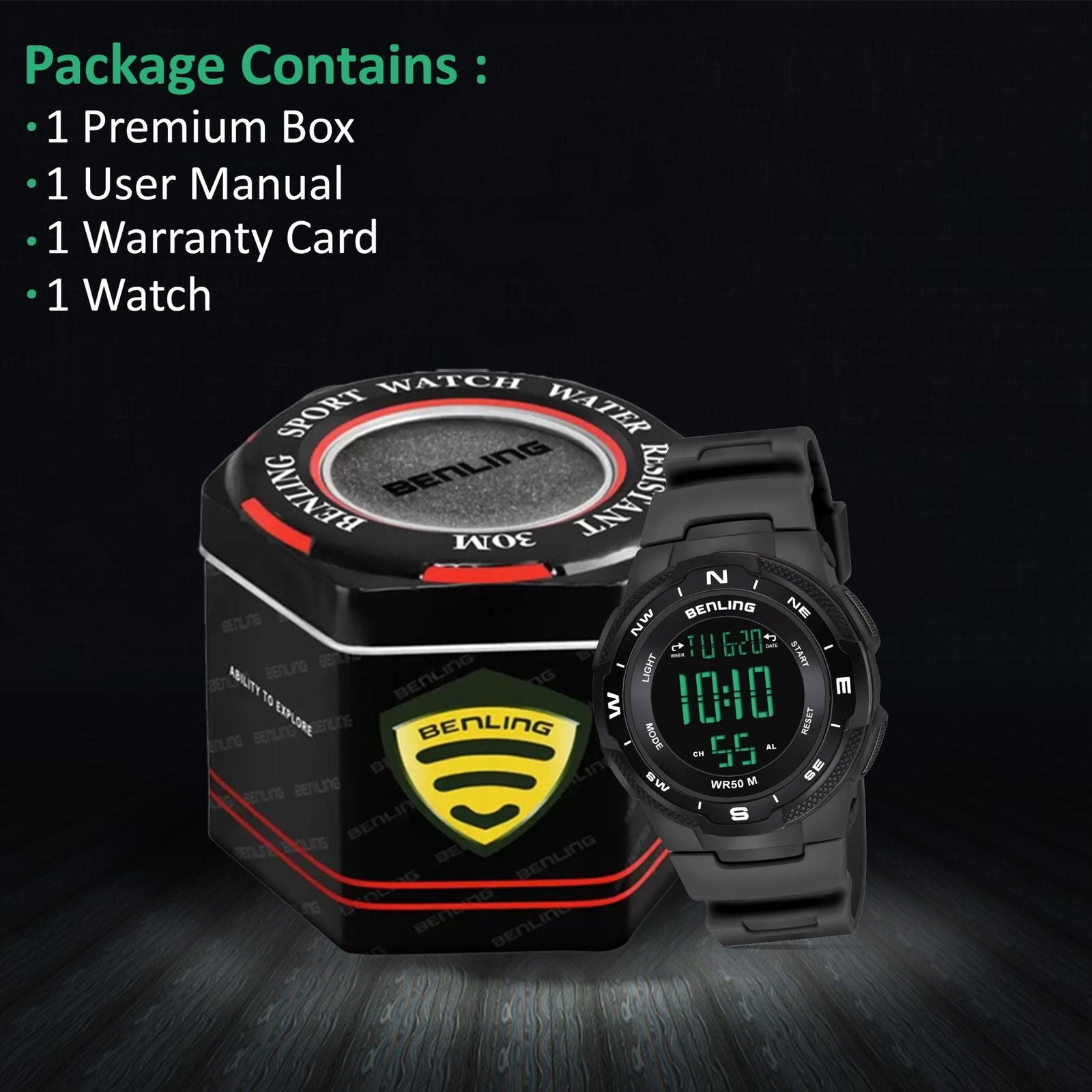 Rugged Digital Watch with Stopwatch Calendar Alarm | Sports- Formal Casual Wear | Rugged Digital Watch | 6052