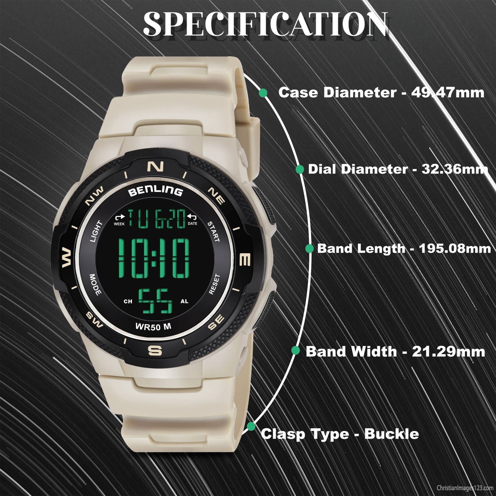 Rugged Digital Watch with Stopwatch Calendar Alarm | Sports- Formal Casual Wear | Rugged Digital Watch | 6052