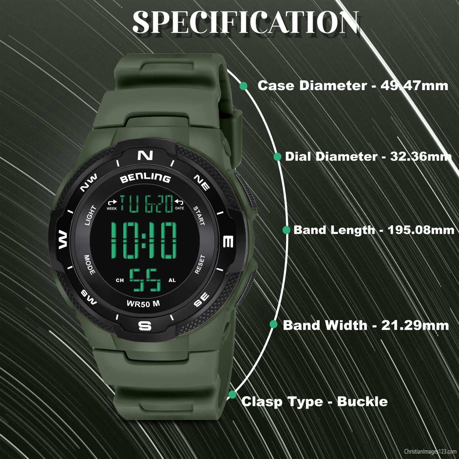 Rugged Digital Watch with Stopwatch Calendar Alarm | Sports- Formal Casual Wear | Rugged Digital Watch | 6052