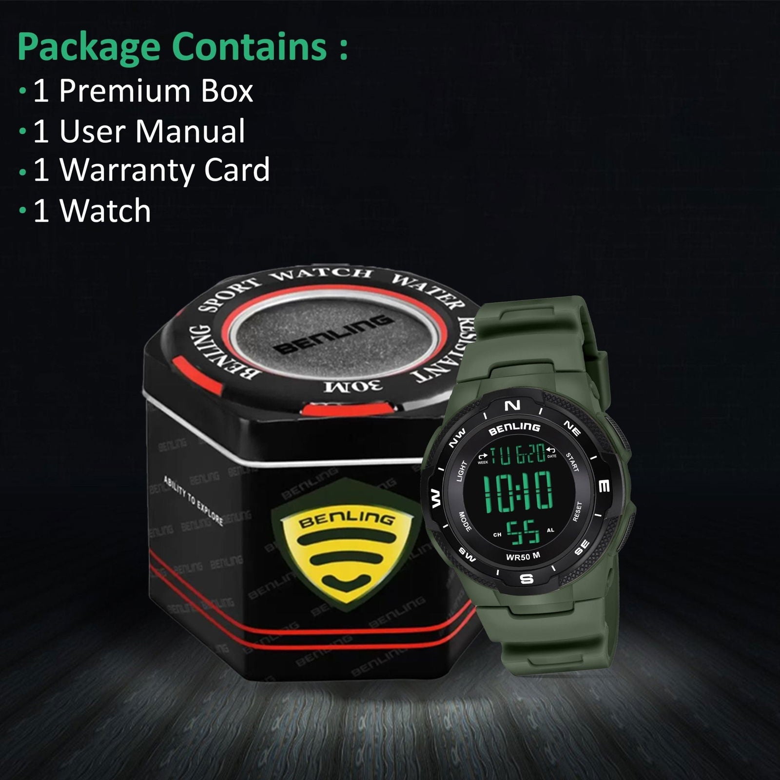 Rugged Digital Watch with Stopwatch Calendar Alarm | Sports- Formal Casual Wear | Rugged Digital Watch | 6052