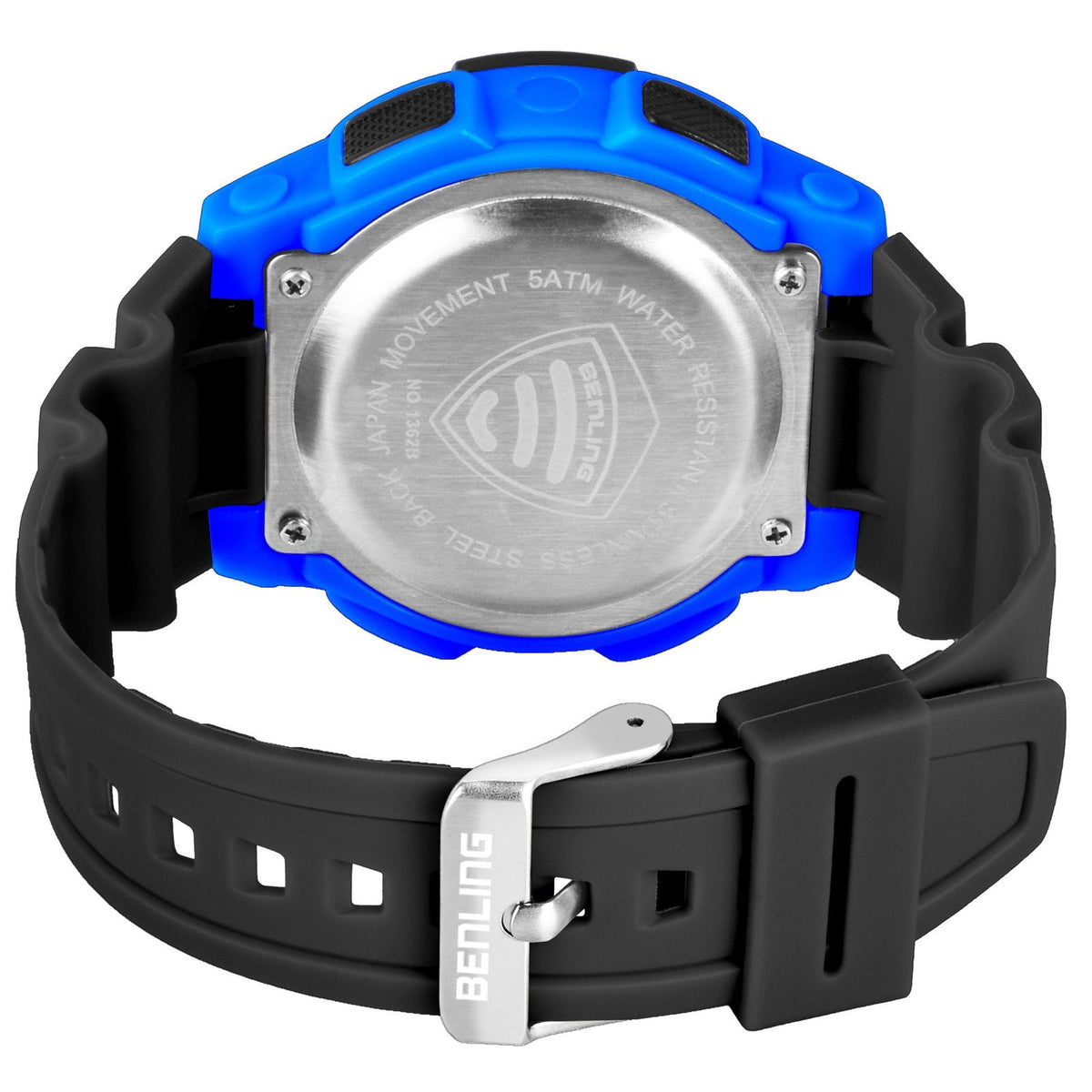 Rugged Digital Watch with Stopwatch Calendar Alarm | Sports- Formal Casual Wear | Rugged Digital Watch | 6052 - Benling