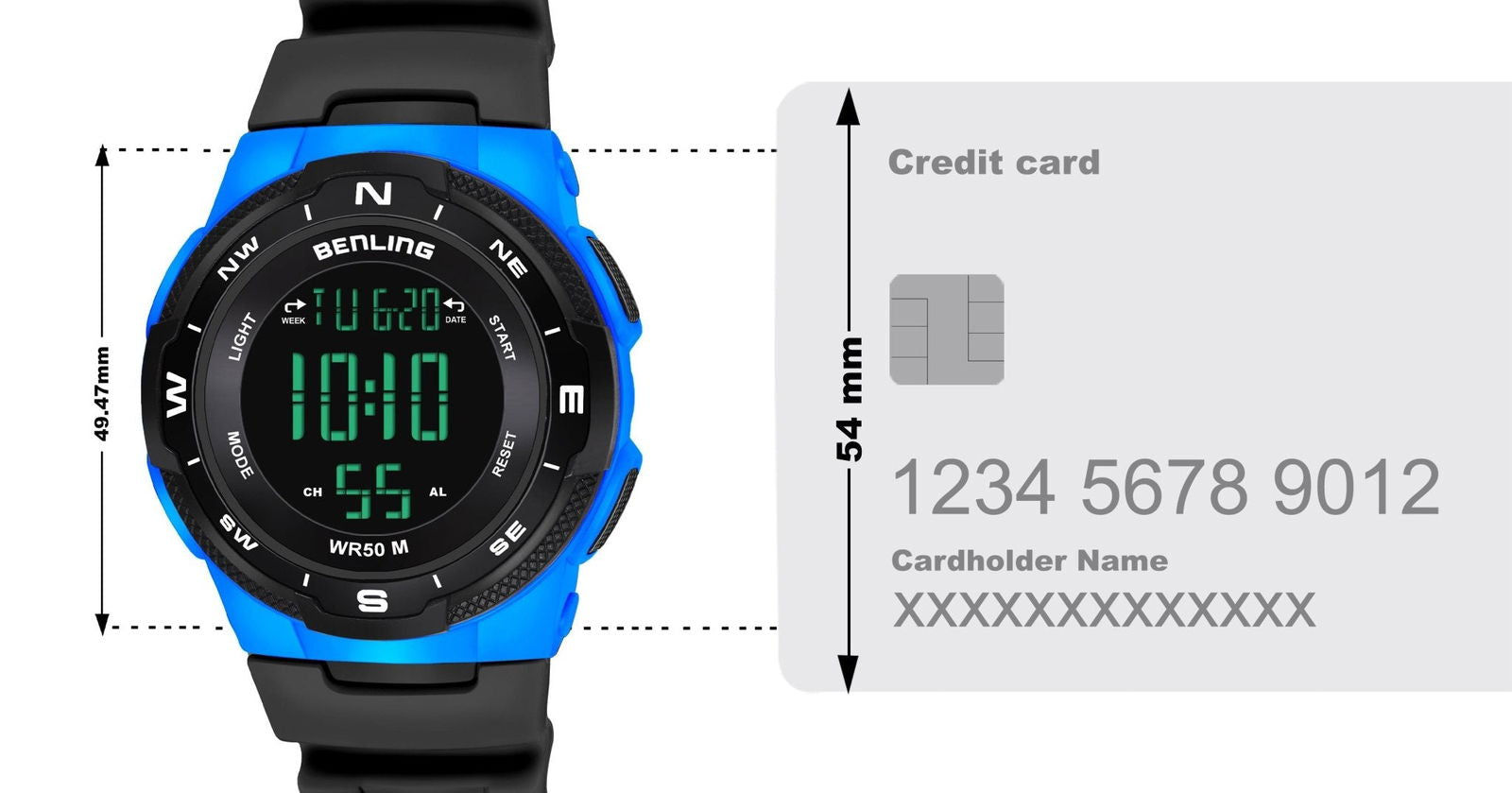 Rugged Digital Watch with Stopwatch Calendar Alarm | Sports- Formal Casual Wear | Rugged Digital Watch | 6052