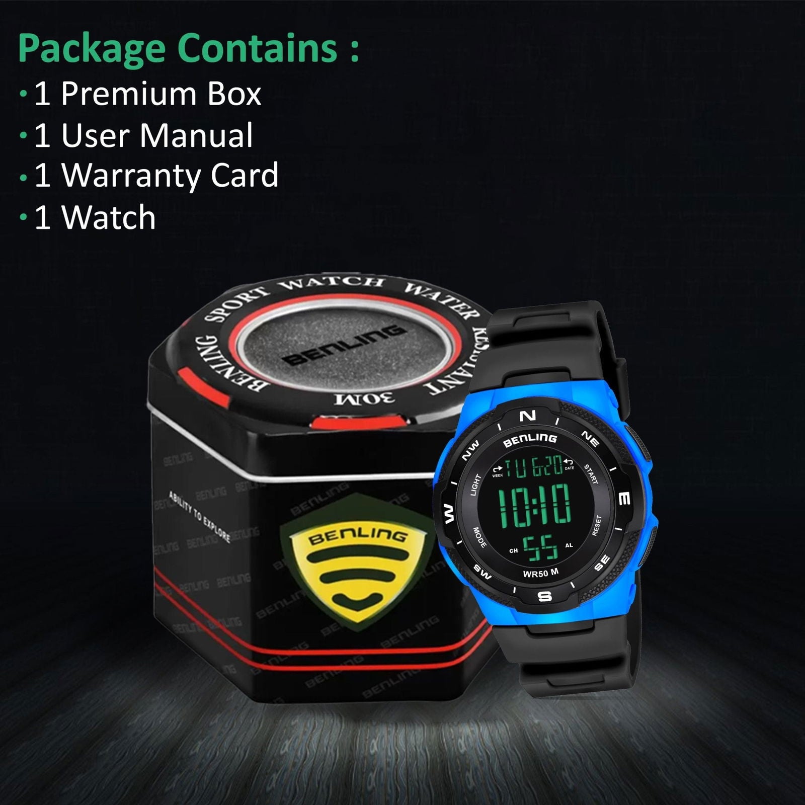 Rugged Digital Watch with Stopwatch Calendar Alarm | Sports- Formal Casual Wear | Rugged Digital Watch | 6052