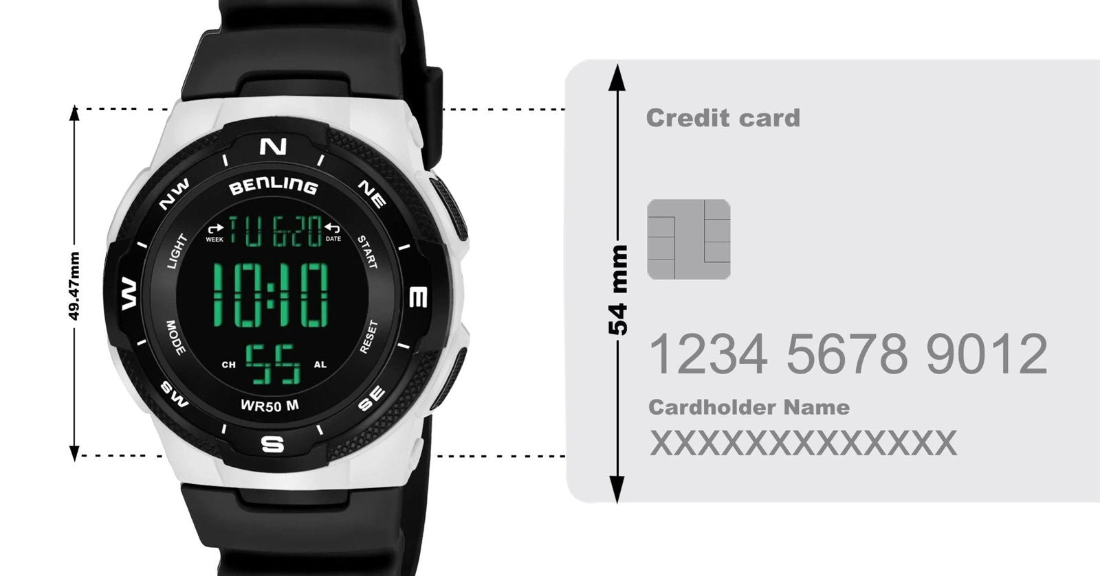 Rugged Digital Watch with Stopwatch Calendar Alarm | Sports- Formal Casual Wear | Rugged Digital Watch | 6052