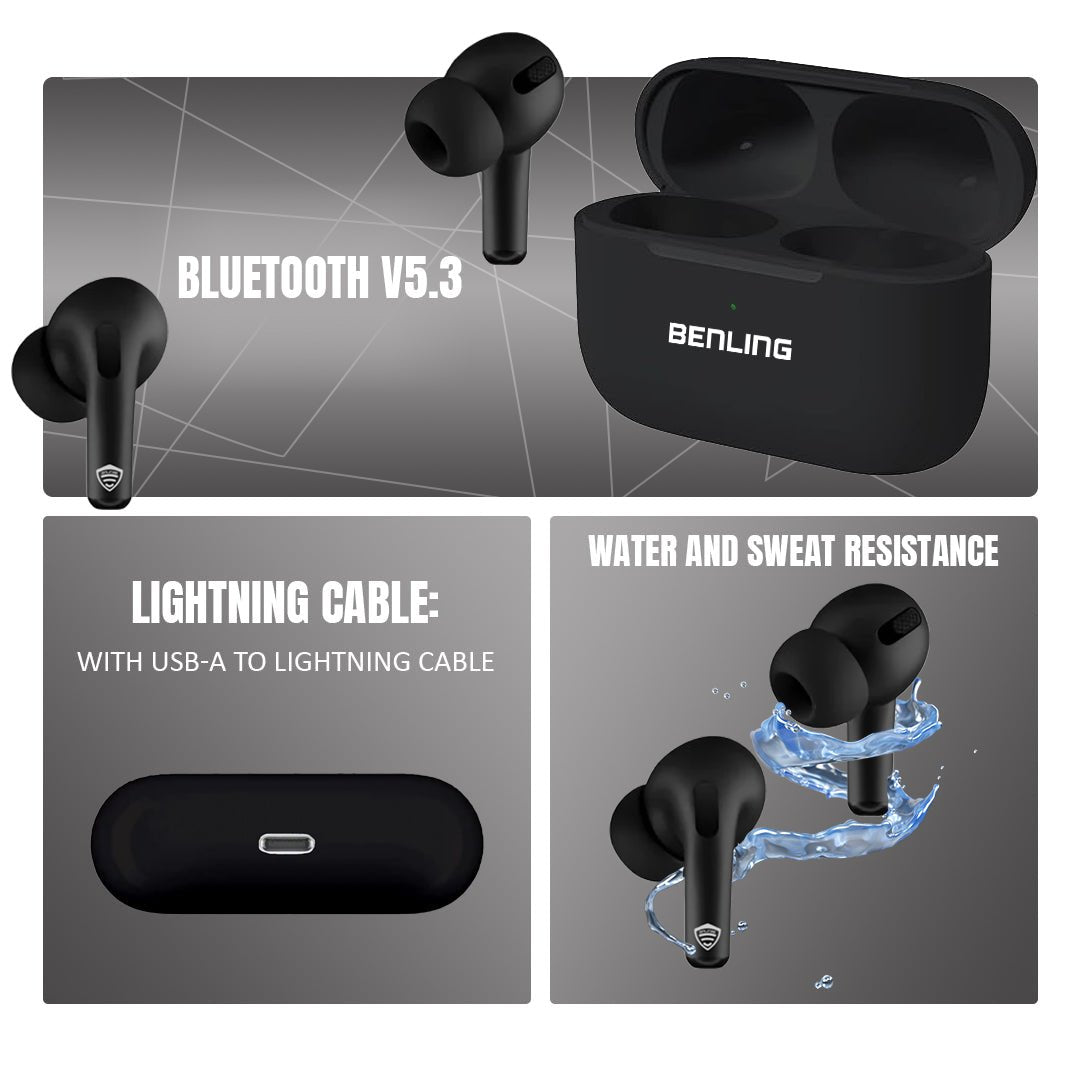 SkyPods with Noise Cancellation Bluetooth V5.3 Bluetooth