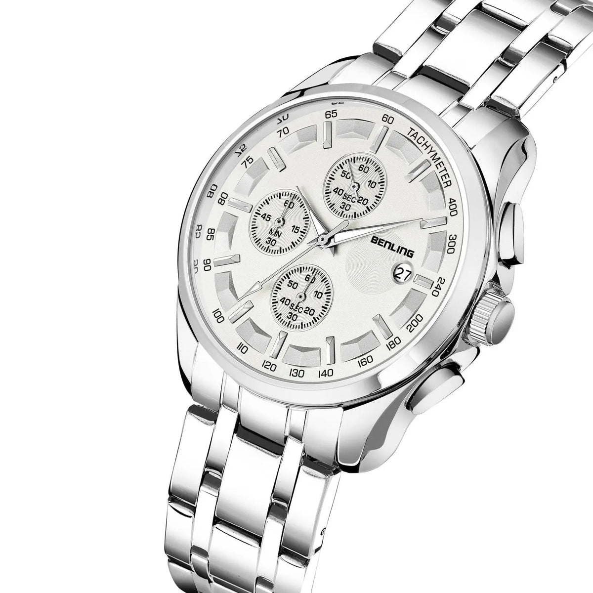 Stylish Stainless Steel chain formal | casual| Chronograph watch - Benling