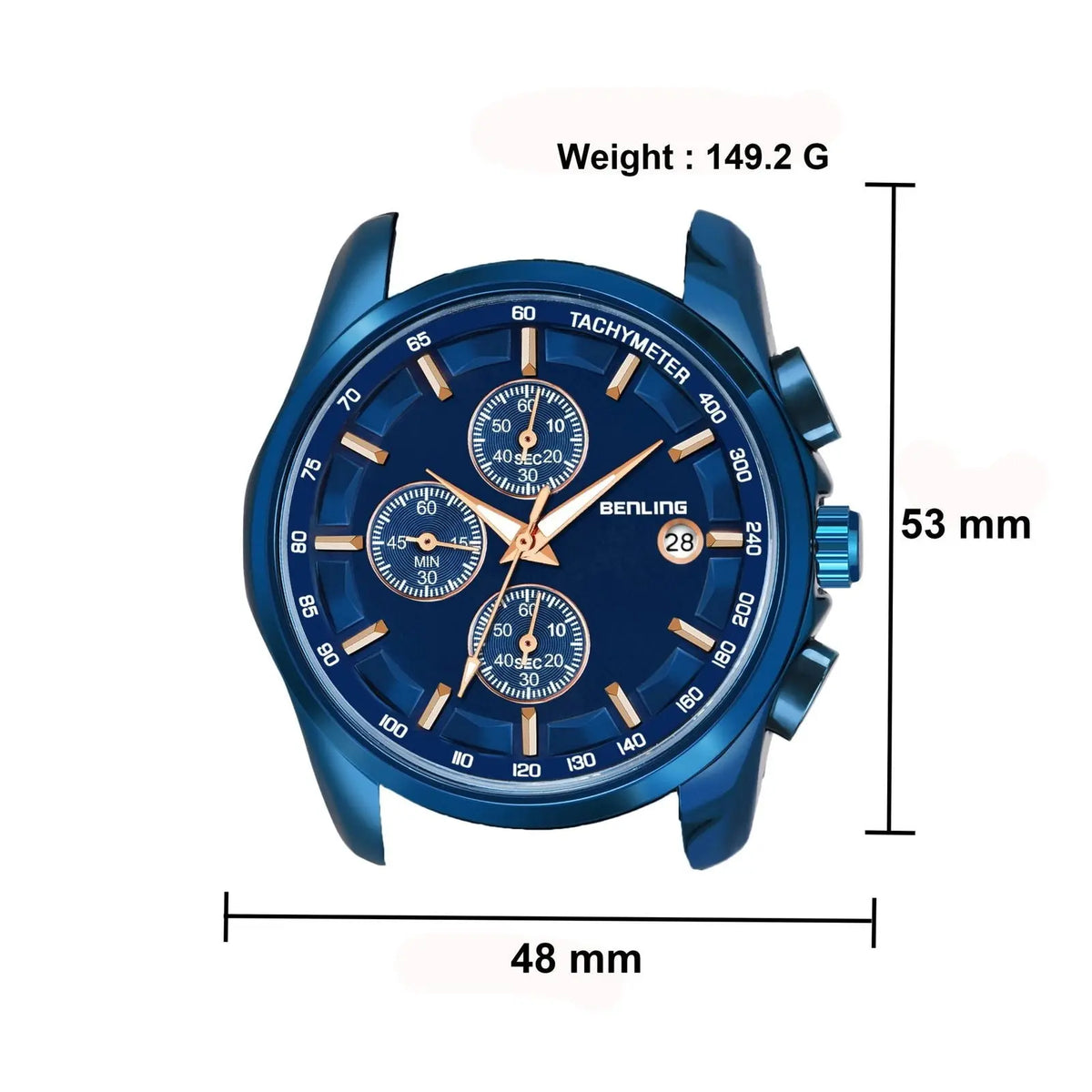 Stylish Stainless Steel chain formal | casual| Chronograph watch - Benling