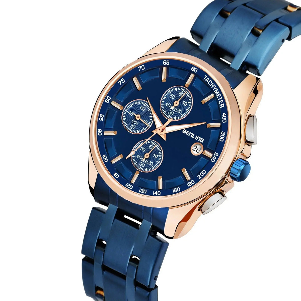 Stylish Stainless Steel chain formal | casual| Chronograph watch - Benling