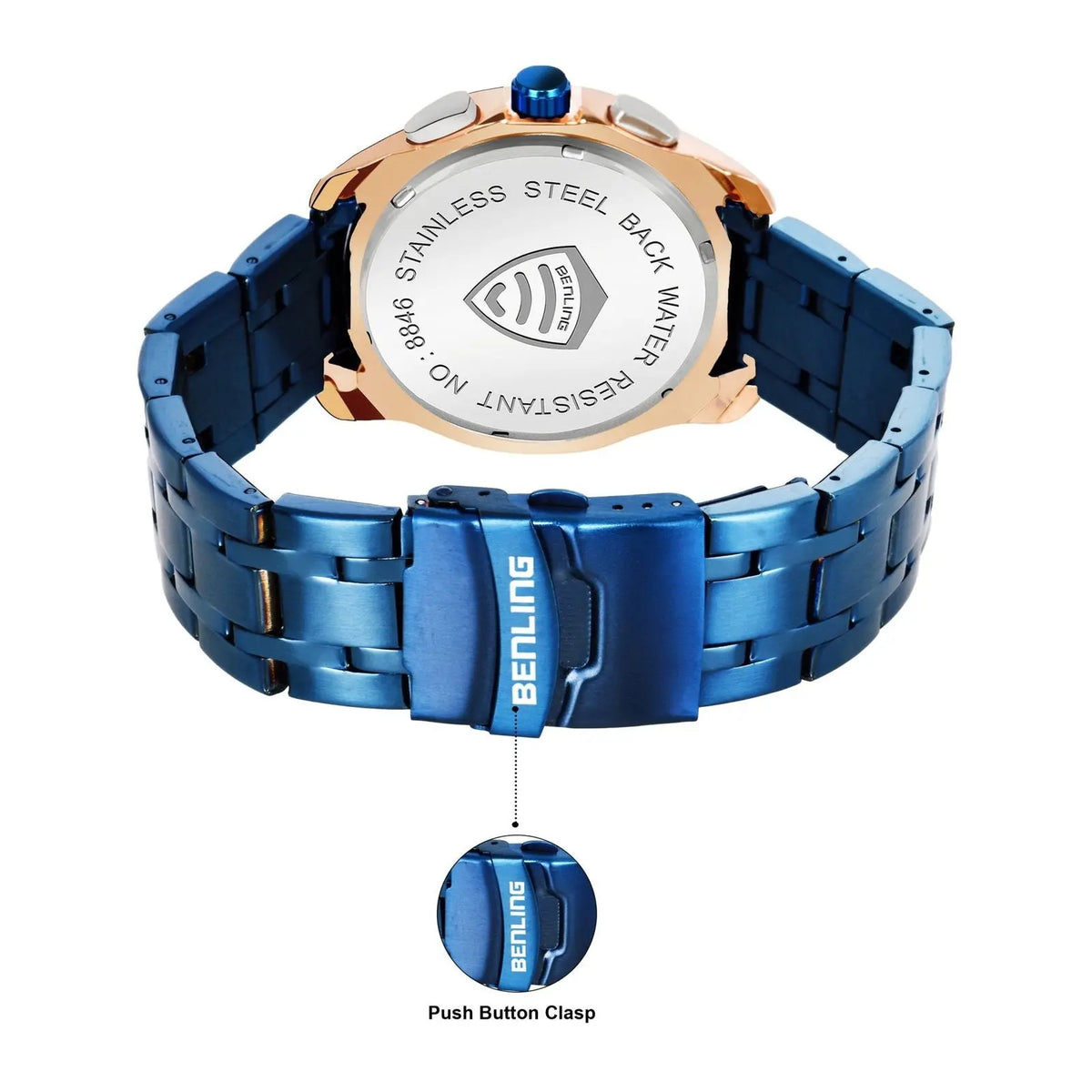 Stylish Stainless Steel chain formal | casual| Chronograph watch - Benling