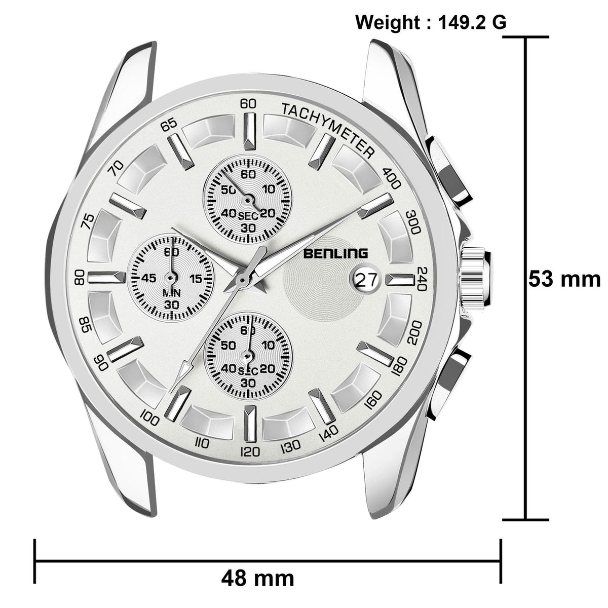 Stylish Stainless Steel chain formal | casual| Chronograph watch - Benling