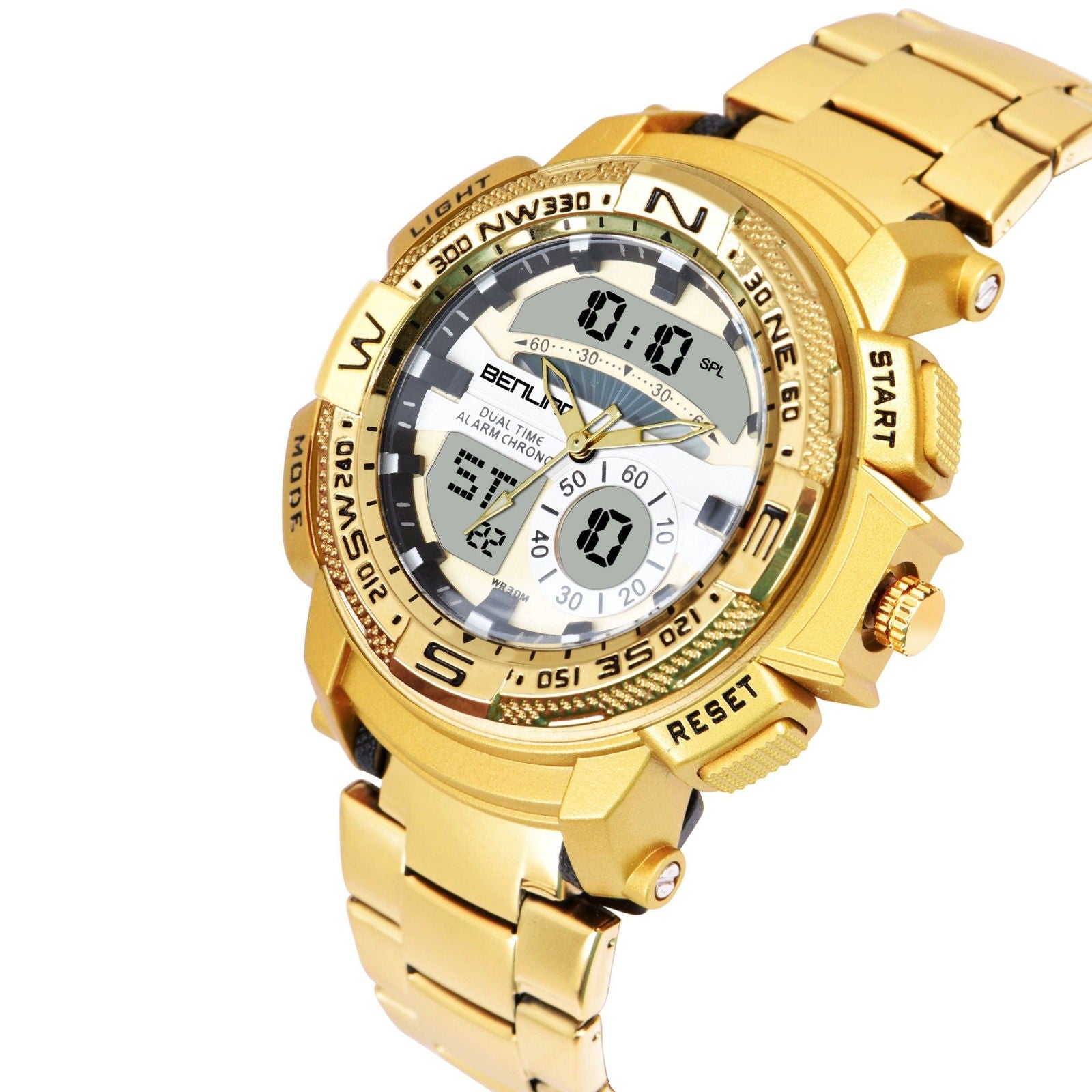 Benling Time Fusion BL-1012 Ana-Digital Stainless Steel Watch for Men