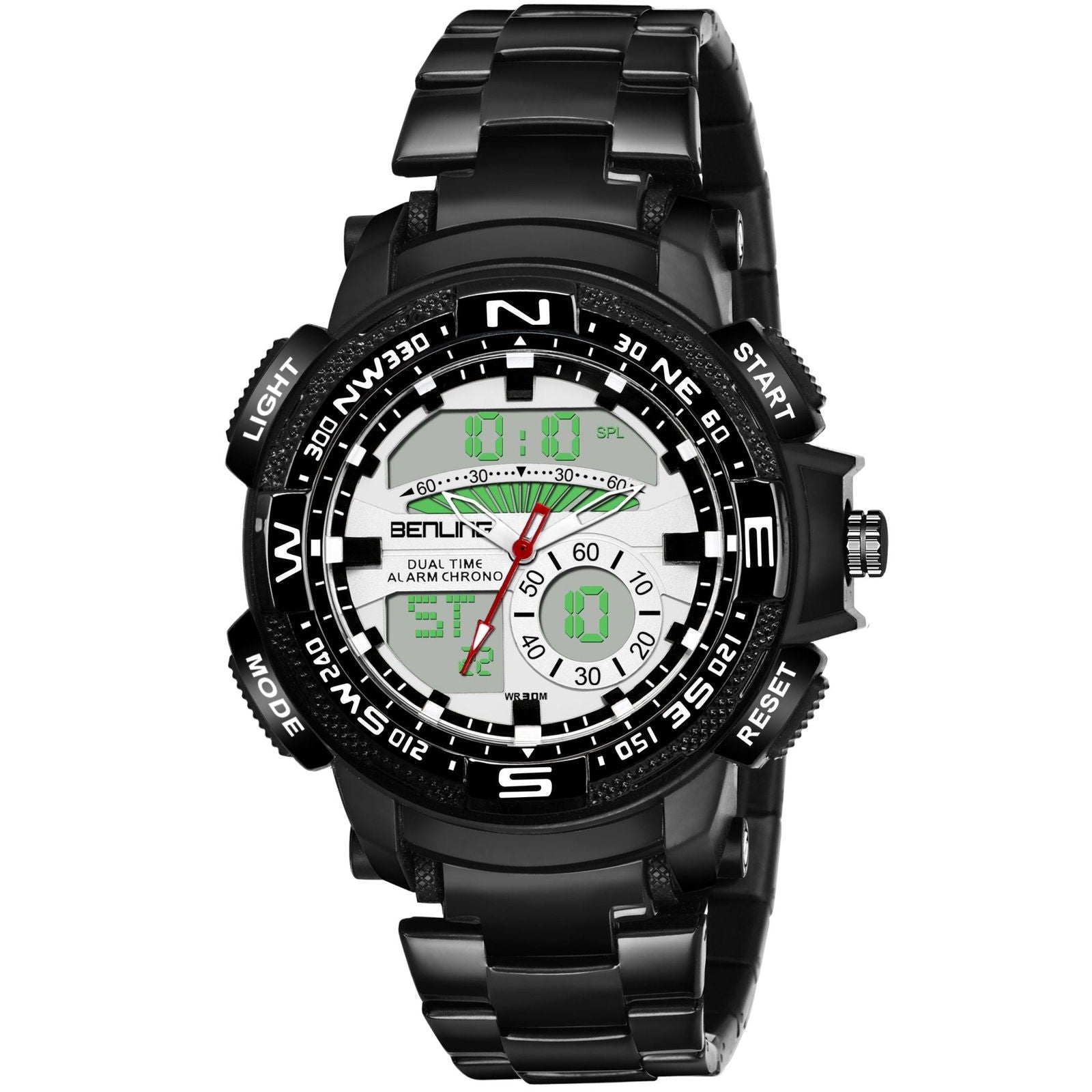 Benling Time Fusion BL-1012 Ana-Digital Stainless Steel Watch for Men