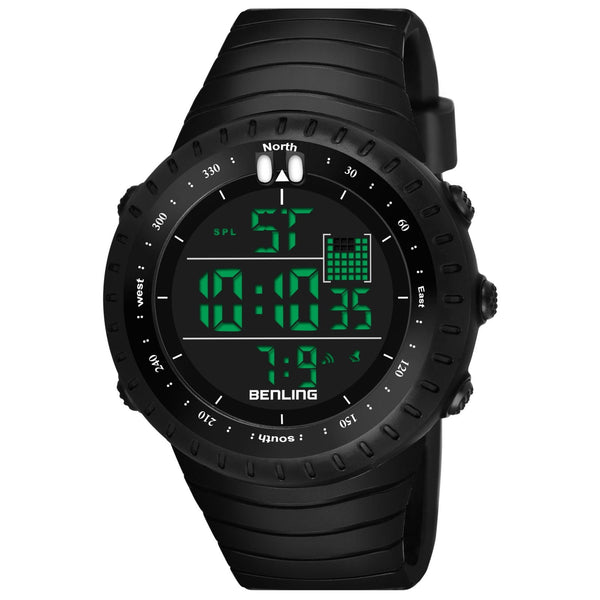 Vintage Collection Digital Watch for Men – Boys with Stopwatch | Calendar Alarm | EL Backlight | 6051