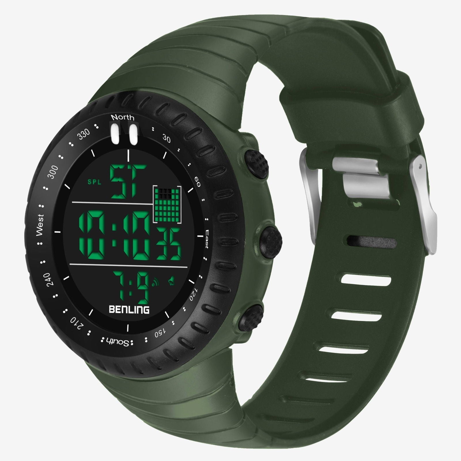 Vintage Collection Digital Watch for Men – Boys with Stopwatch | Calendar Alarm | EL Backlight | 6051