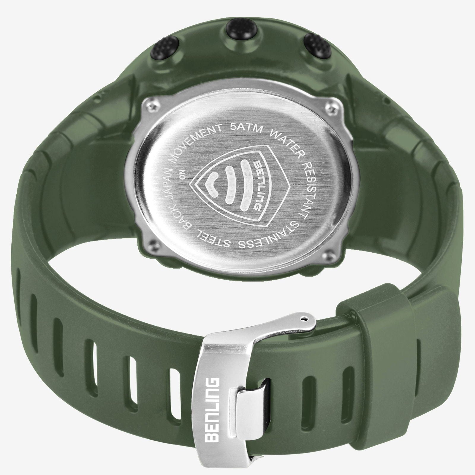 Vintage Collection Digital Watch for Men – Boys with Stopwatch | Calendar Alarm | EL Backlight | 6051