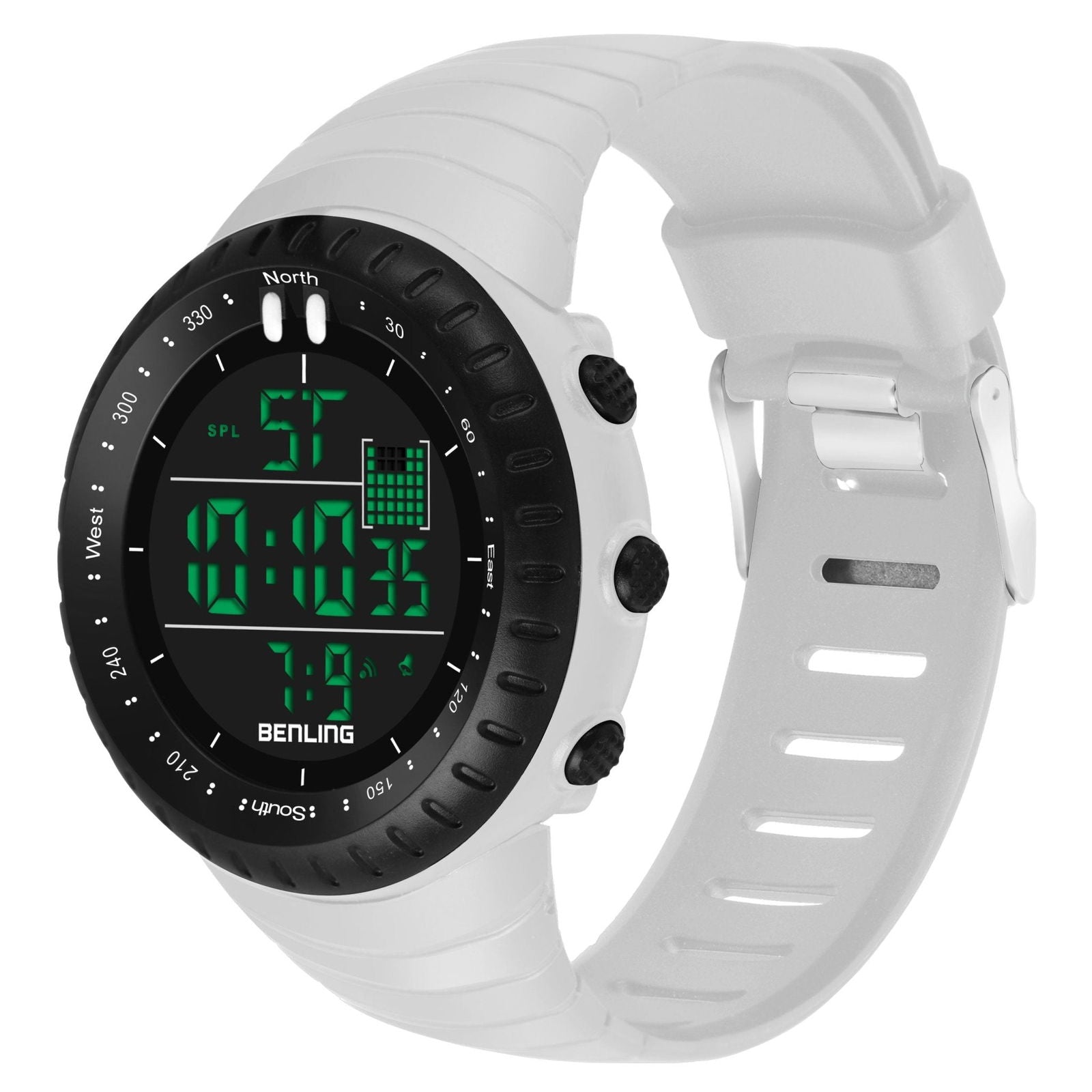 Vintage Collection Digital Watch for Men – Boys with Stopwatch | Calendar Alarm | EL Backlight | 6051