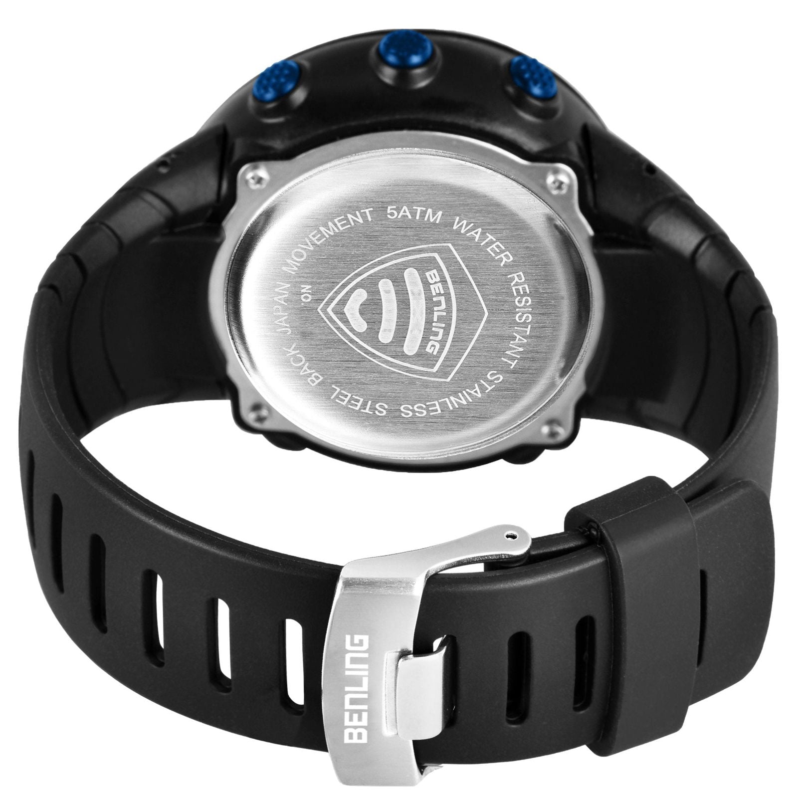 Vintage Collection Digital Watch for Men – Boys with Stopwatch | Calendar Alarm | EL Backlight | 6051