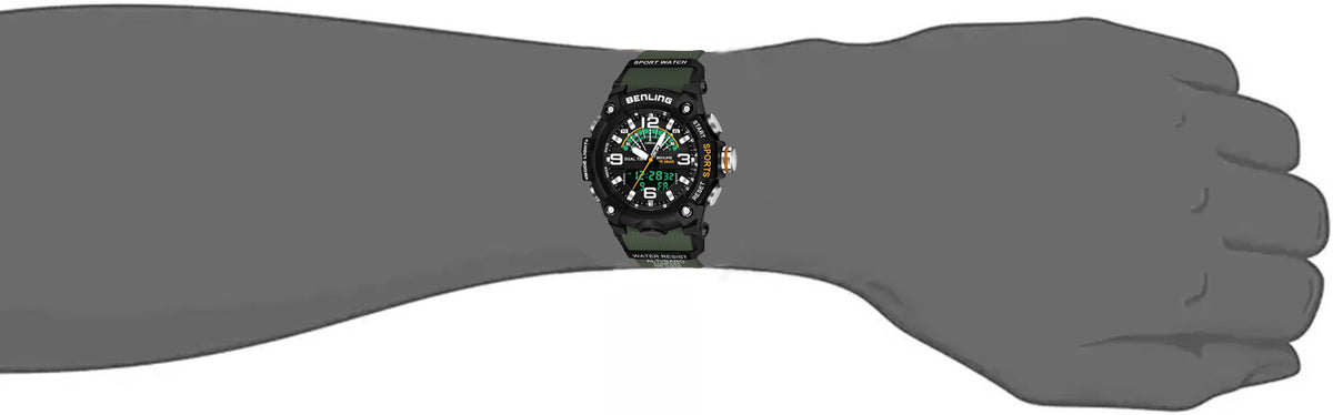 Benling Men’s 5-Color Analog Digital Watch – SKBLANDG-6008 My Store