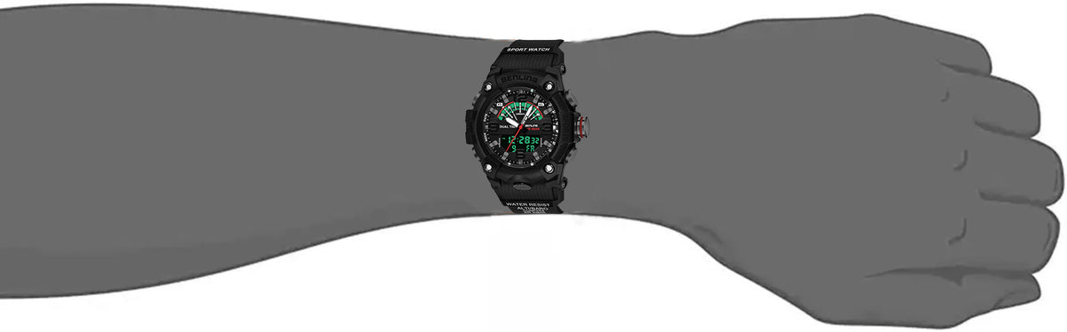 Benling Men’s 5-Color Analog Digital Watch – SKBLANDG-6008 My Store