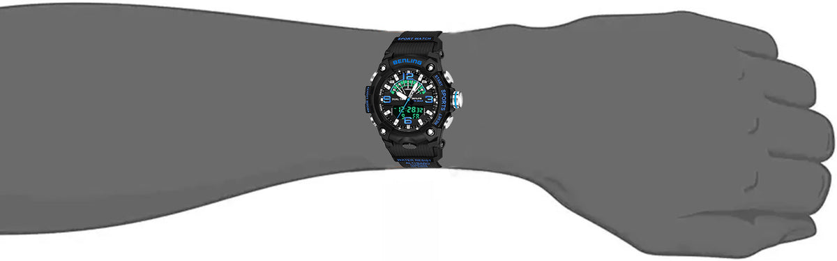 Benling Men’s 5-Color Analog Digital Watch – SKBLANDG-6008 My Store