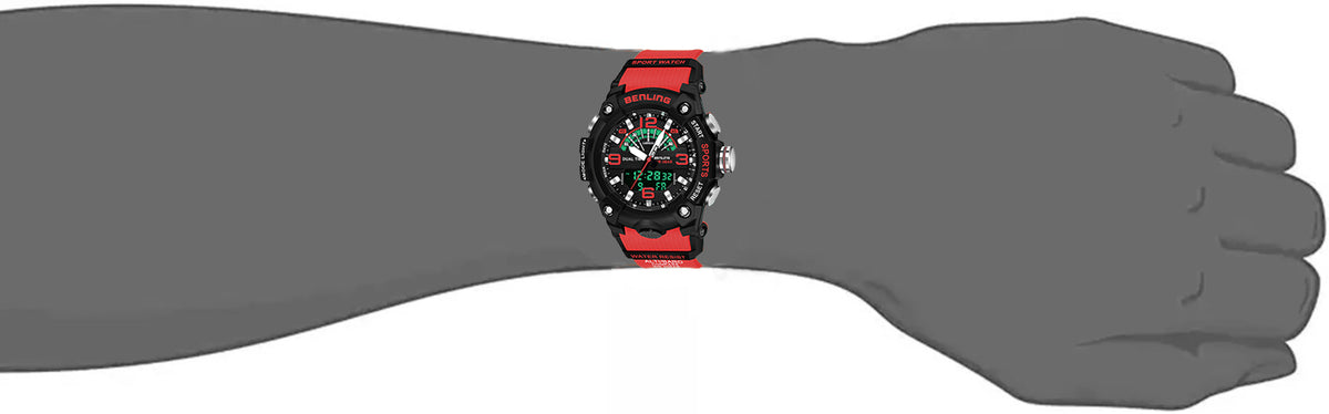 Benling Men’s 5-Color Analog Digital Watch – SKBLANDG-6008 My Store
