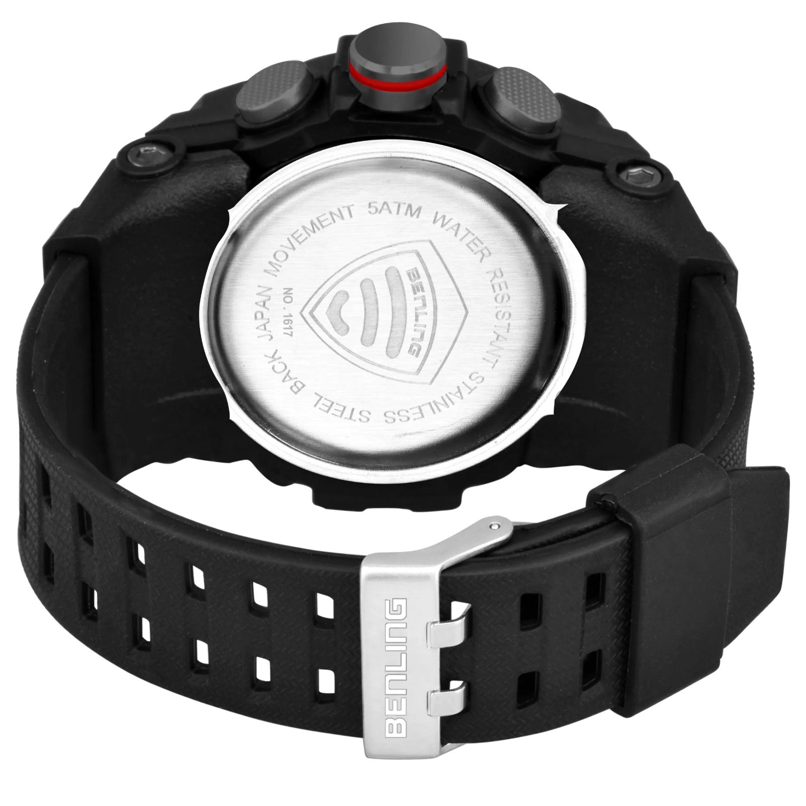 Benling Men’s 5-Color Analog Digital Watch – SKBLANDG-6008