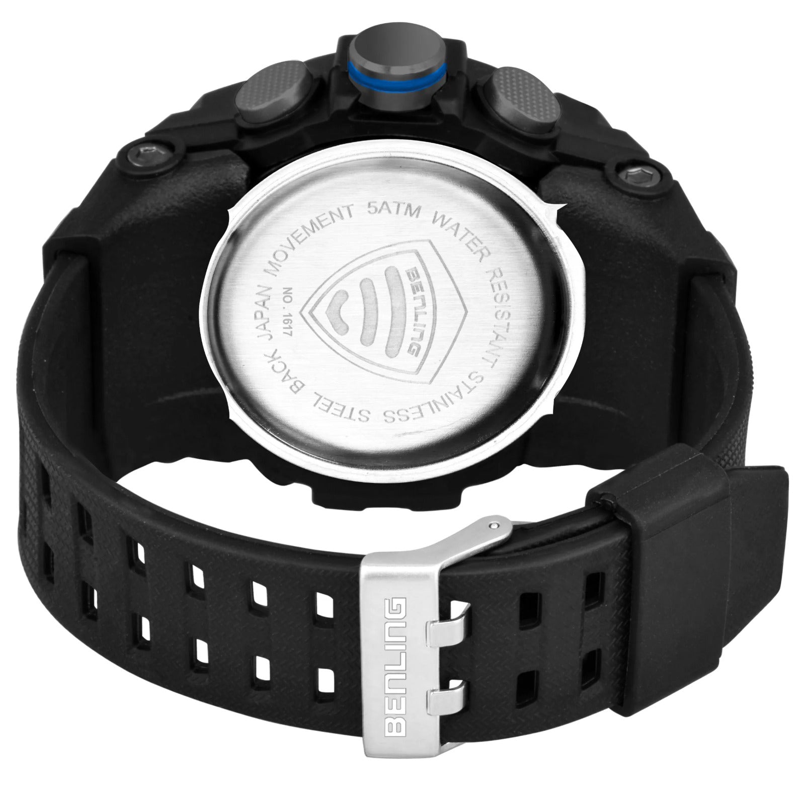 Benling Men’s 5-Color Analog Digital Watch – SKBLANDG-6008