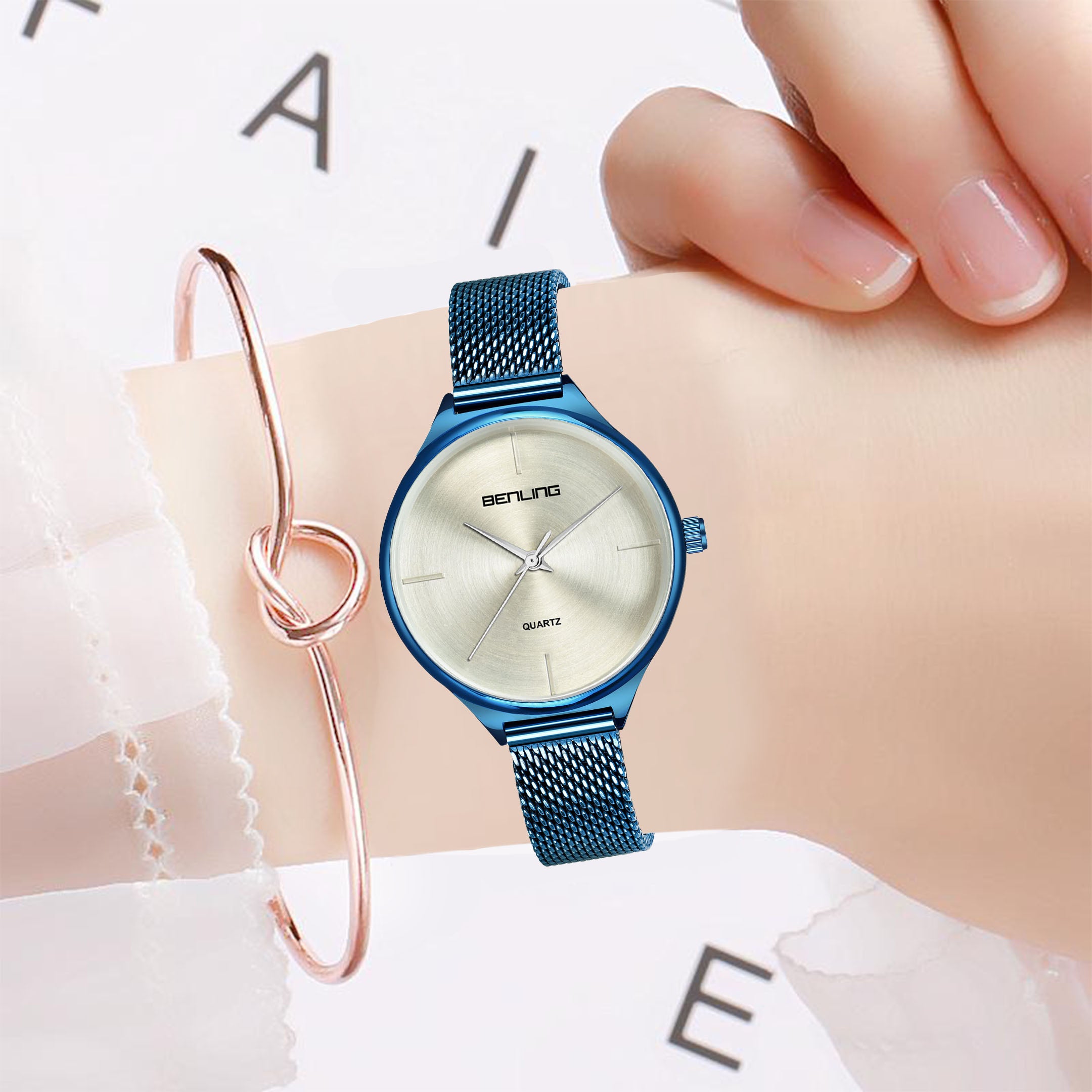 Benling BL-1017 Milanese Series Watch for Women