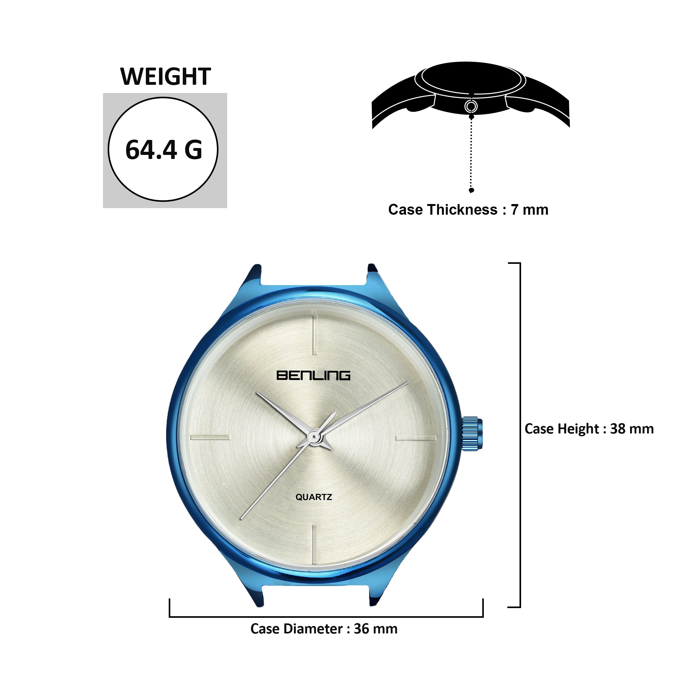 Benling BL-1017 Milanese Series Watch for Women