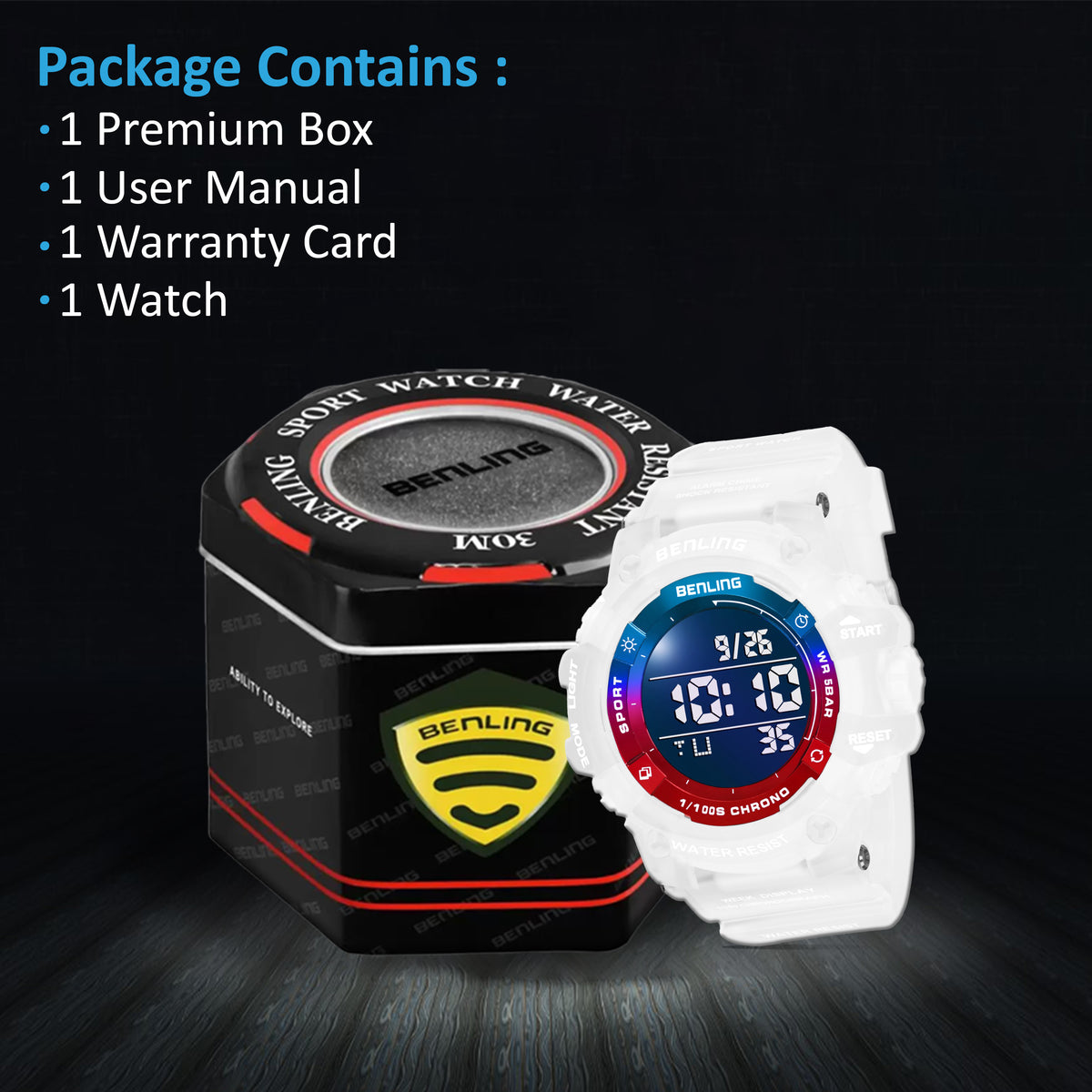 Multifunctional Digital Watch with Stopwatch | Calender | Alarm | Sports – Formal Casual Wear- 6063 My Store