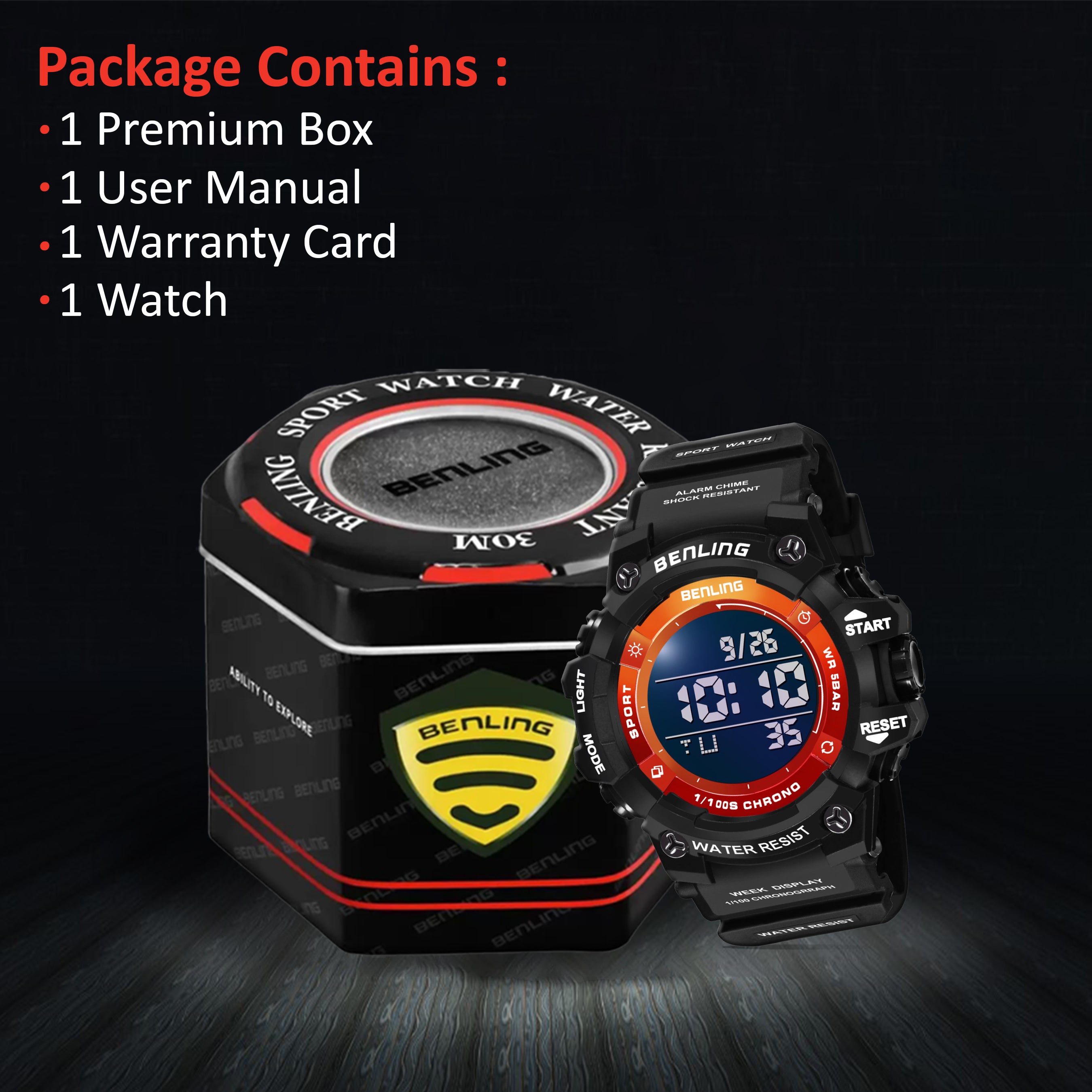 Multifunctional Digital Watch with Stopwatch | Calender | Alarm | Sports – Formal Casual Wear- 6063