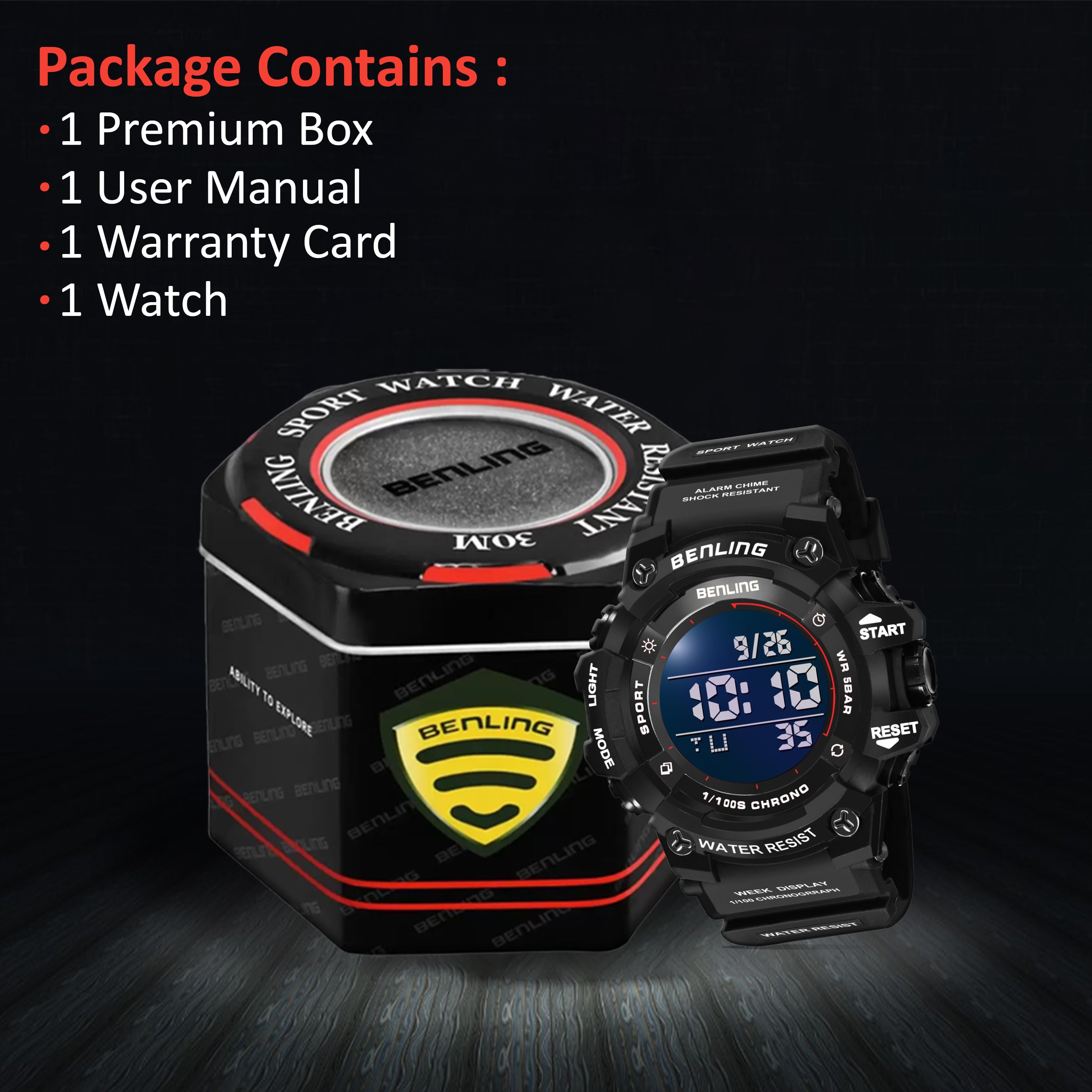 Multifunctional Digital Watch with Stopwatch | Calender | Alarm | Sports – Formal Casual Wear- 6063