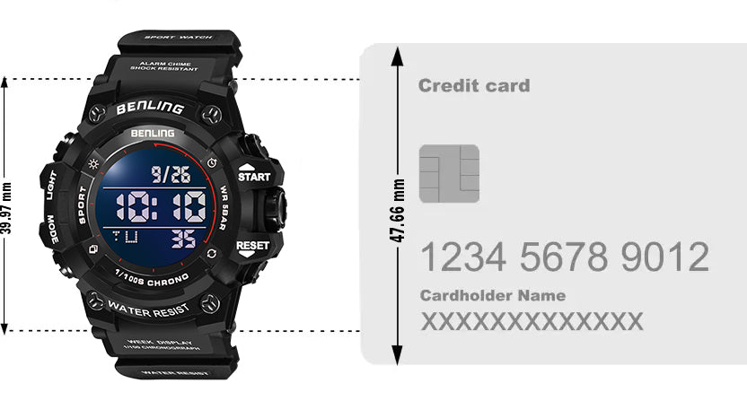 Multifunctional Digital Watch with Stopwatch | Calender | Alarm | Sports – Formal Casual Wear- 6063